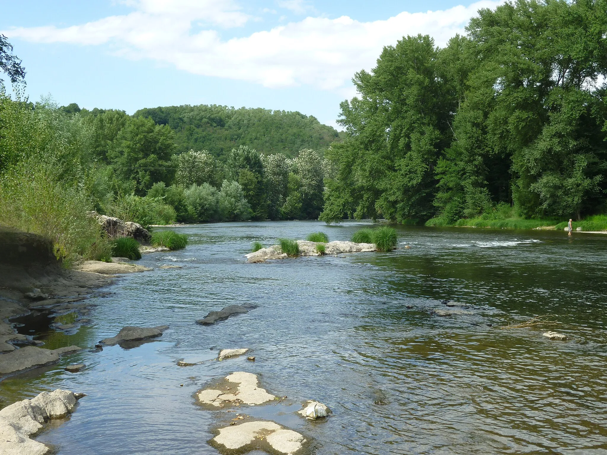 Photo showing: The Allier river at Coudes (Puy-de-Dôme, France).