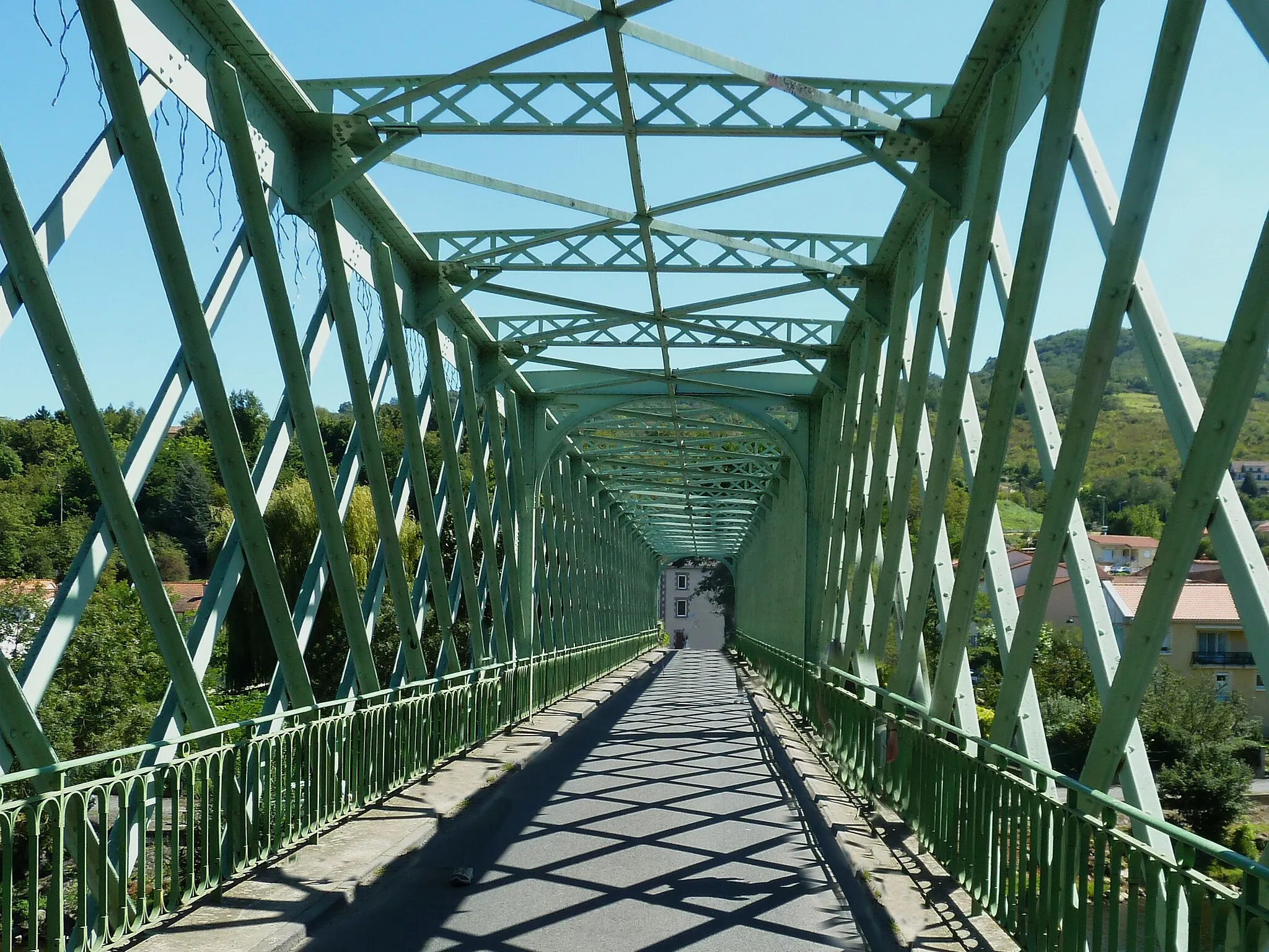 Photo showing: Le pont métallique sur l' Allier à Dallet, Puy-de-Dôme.- (Auvergne).- France.