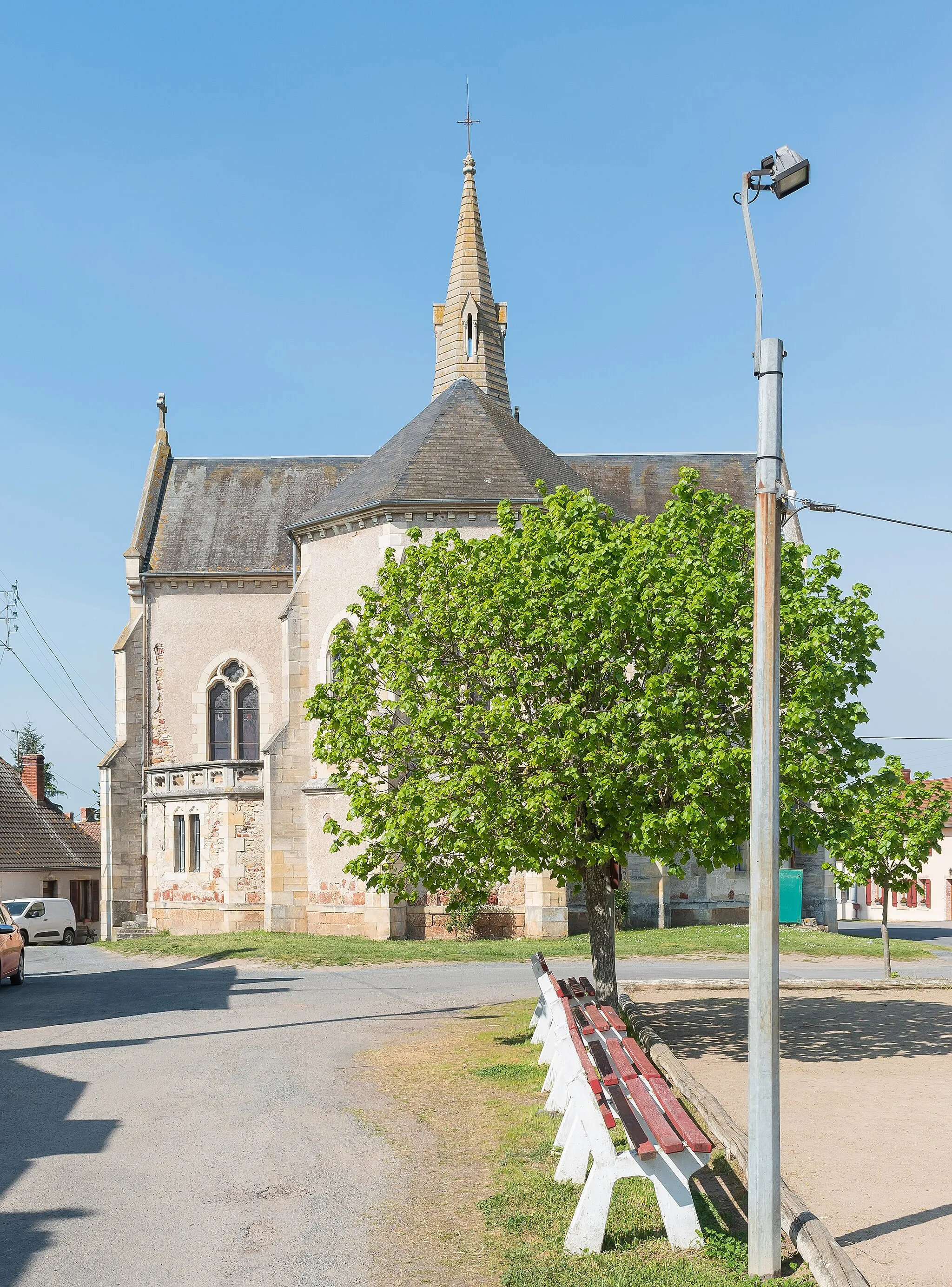 Photo showing: Saint Dionysius church in Audes, Allier, France