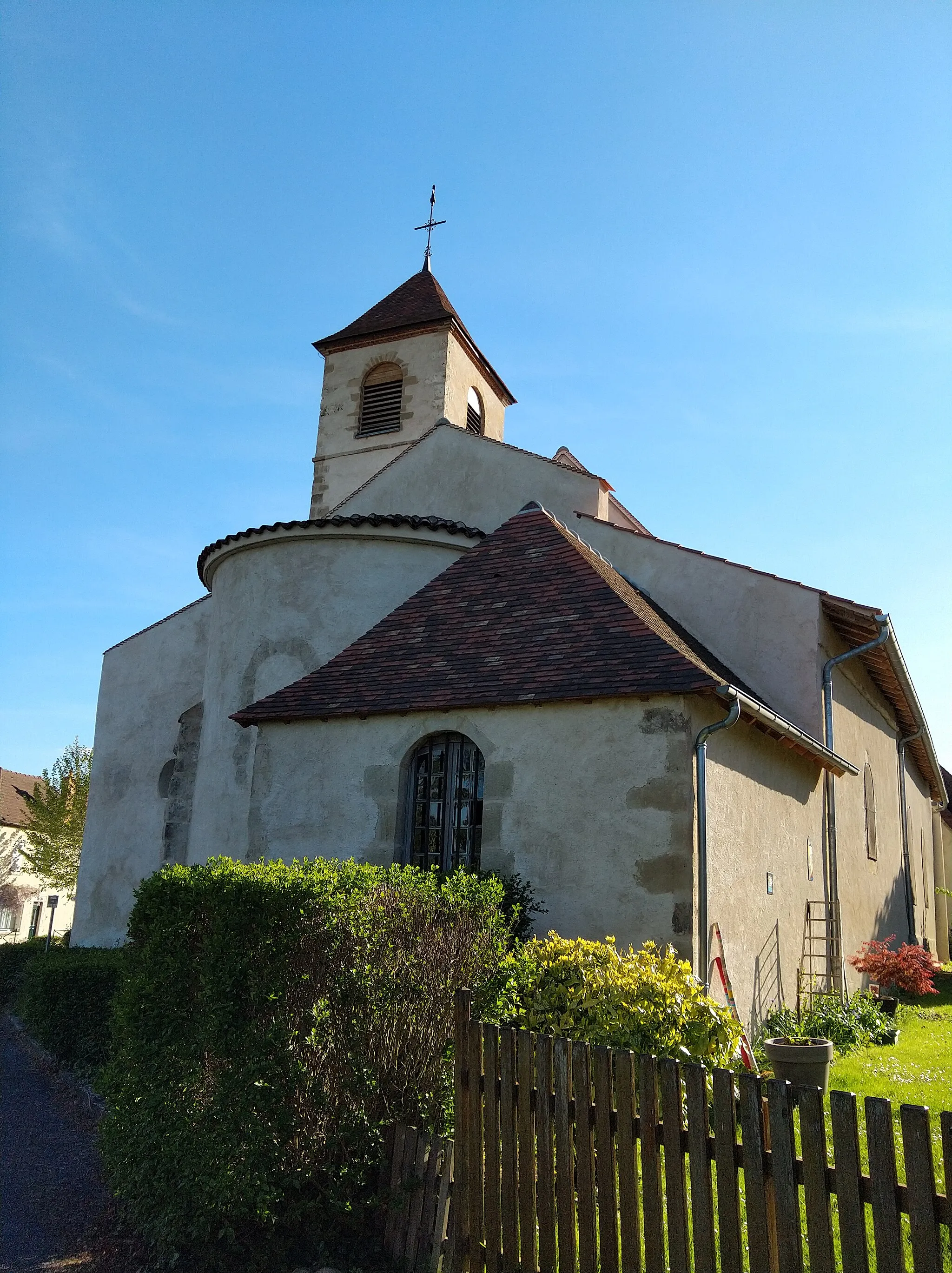 Photo showing: Arrière de l'église Saint Barthélémy de Bresnay