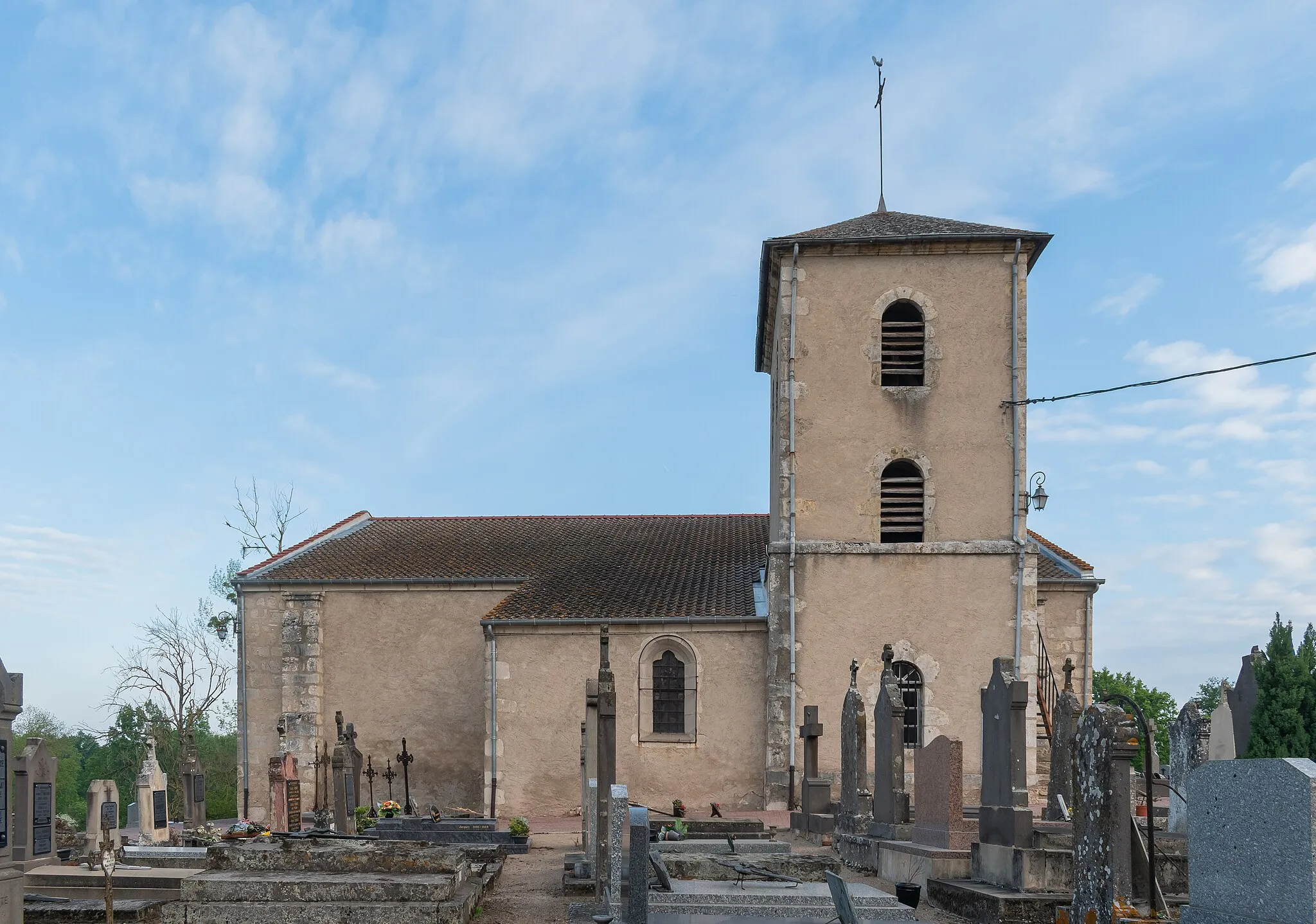 Photo showing: Saint Germain church in Créchy, Allier, France