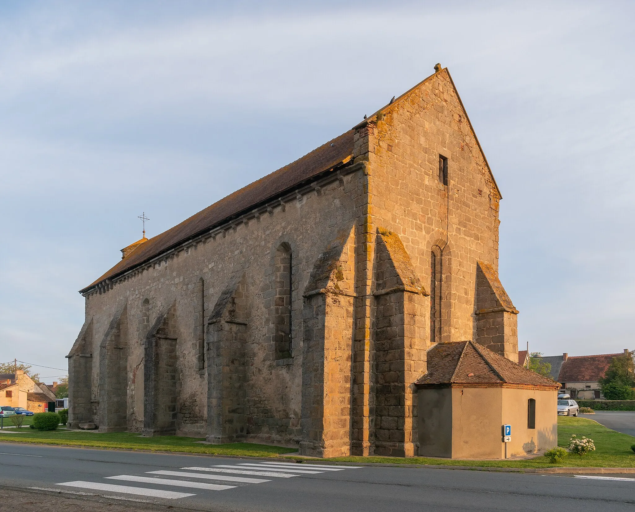 Photo showing: Saint John the Baptist church in Lamaids, Allier, France