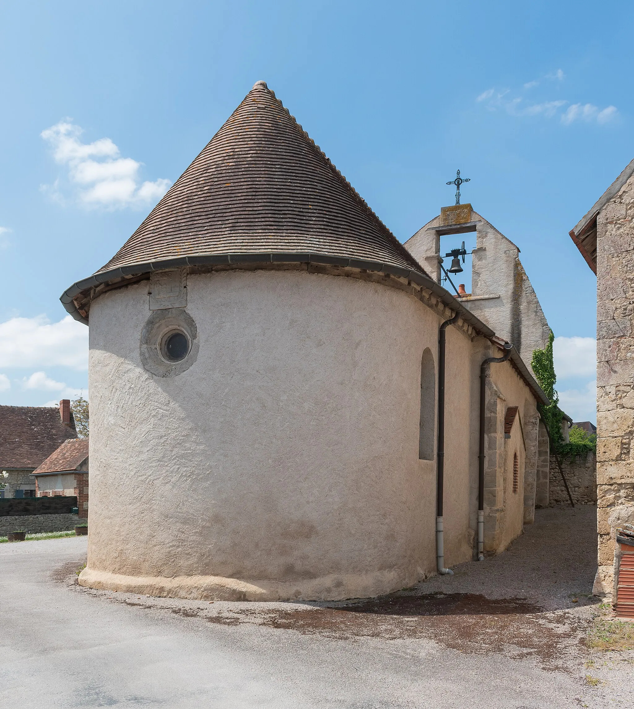 Photo showing: Saint Martin church in Montord, Allier, France