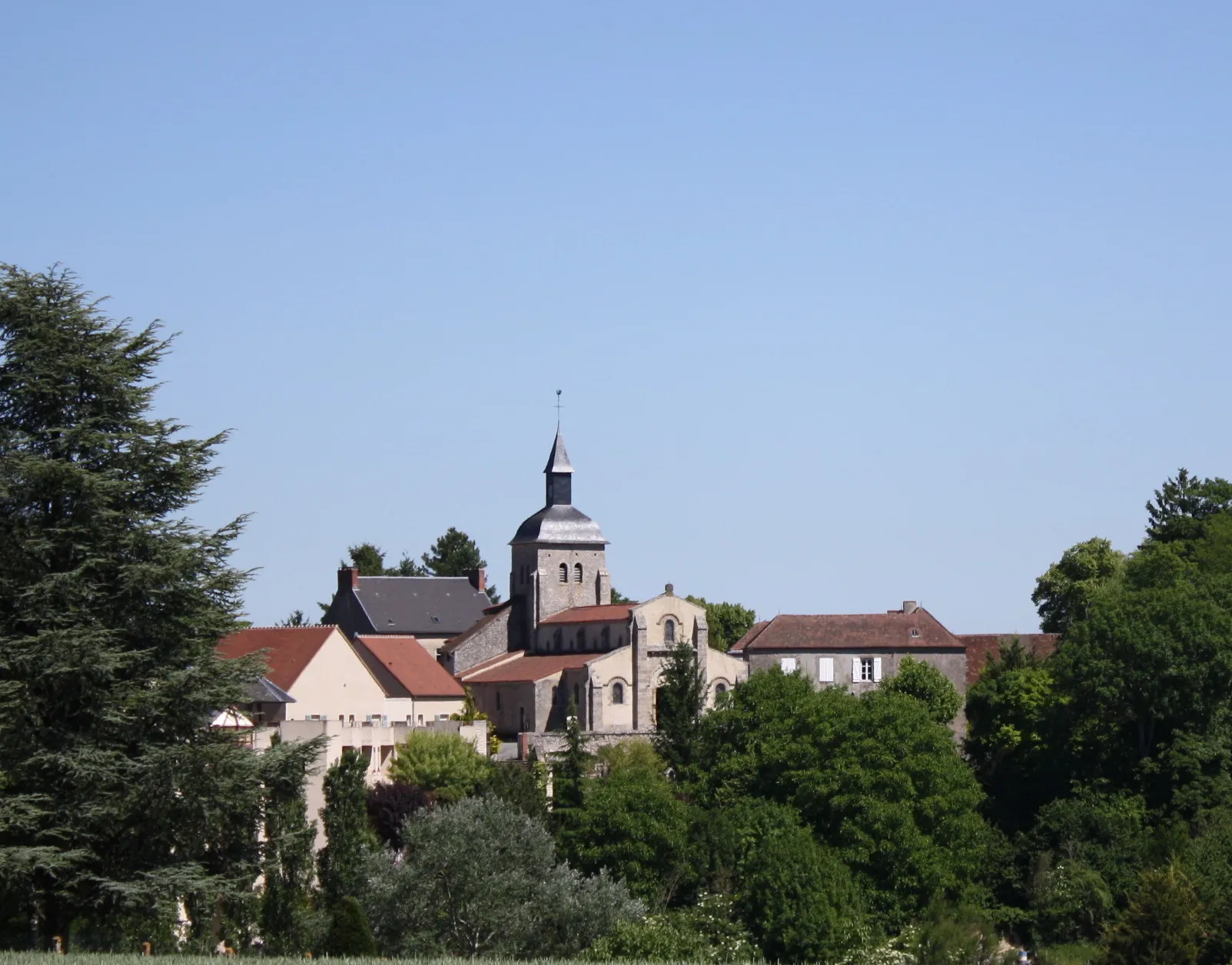 Photo showing: Le village et l'église