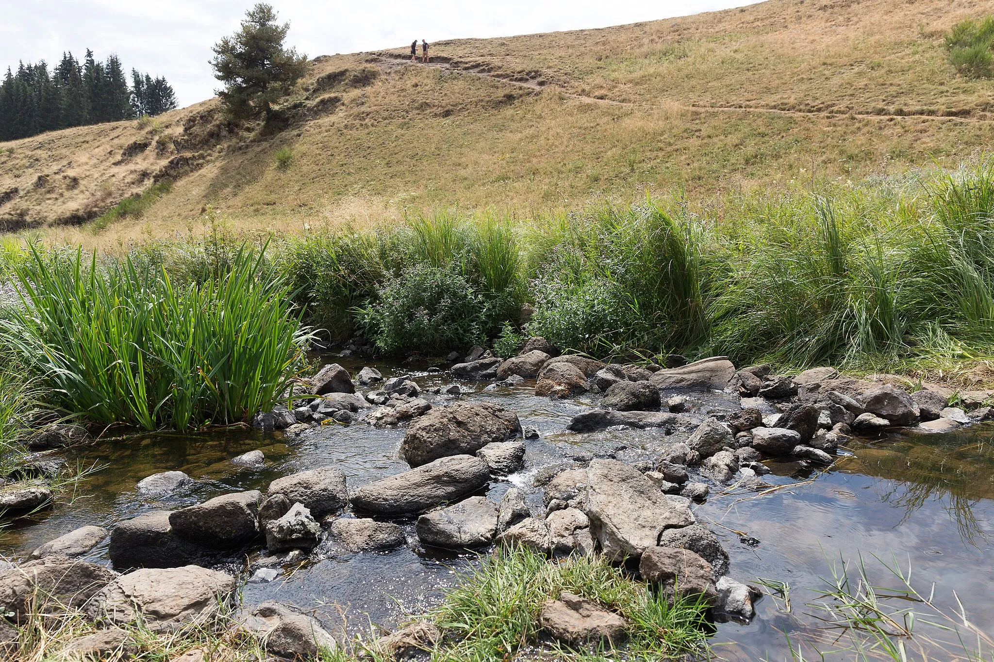 Photo showing: Veyrines waterfall in Allanche and Landeyrat.