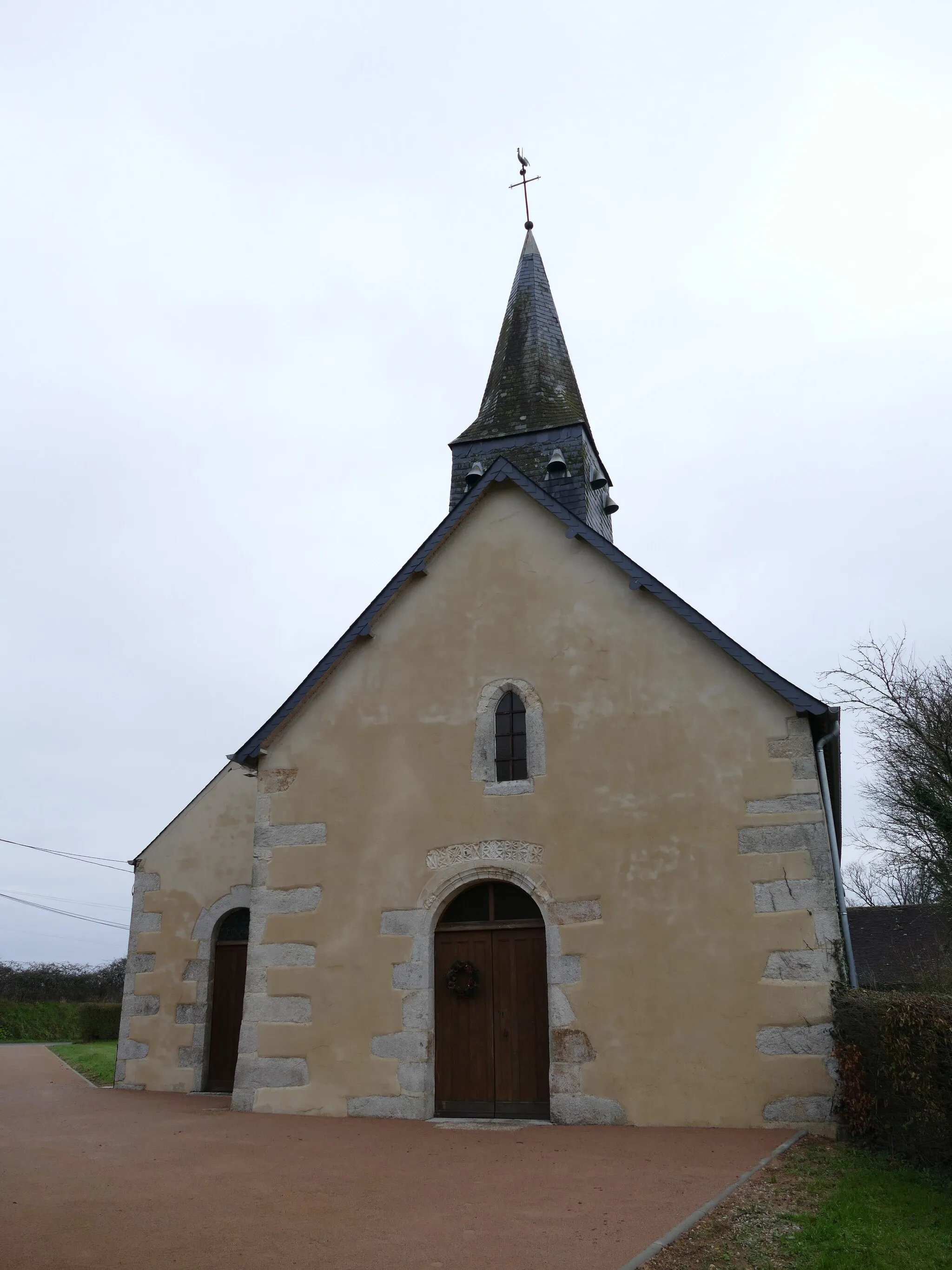 Photo showing: Saint-Gervais-and-Saint-Protais' church in Saint-Gervais-du-Perron (Orne, Normandie, France).