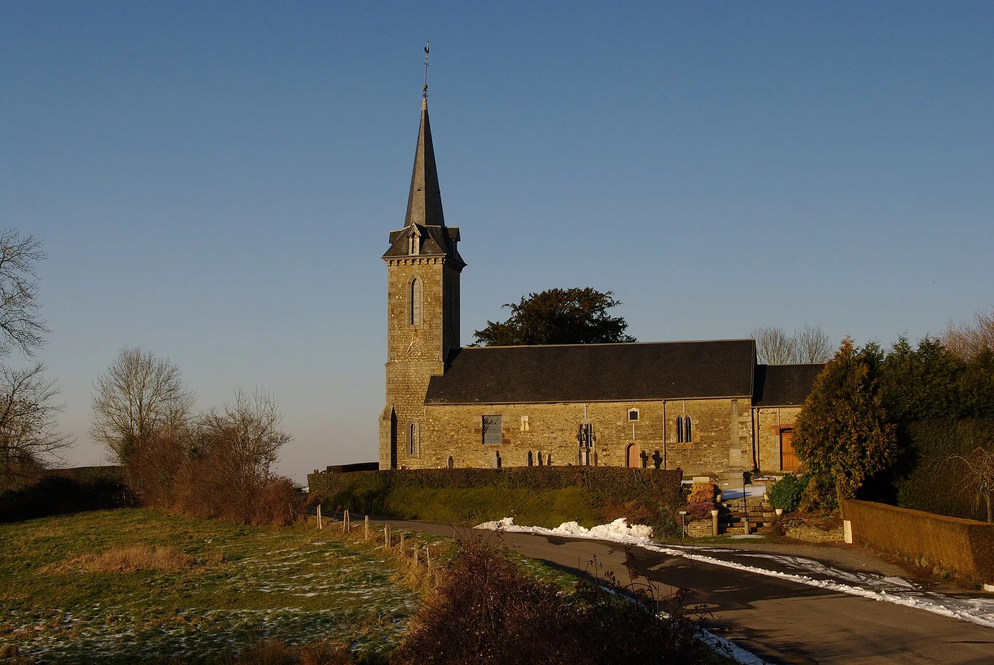 Photo showing: L'église Saint-Christophe à La Bazoque, Orne.