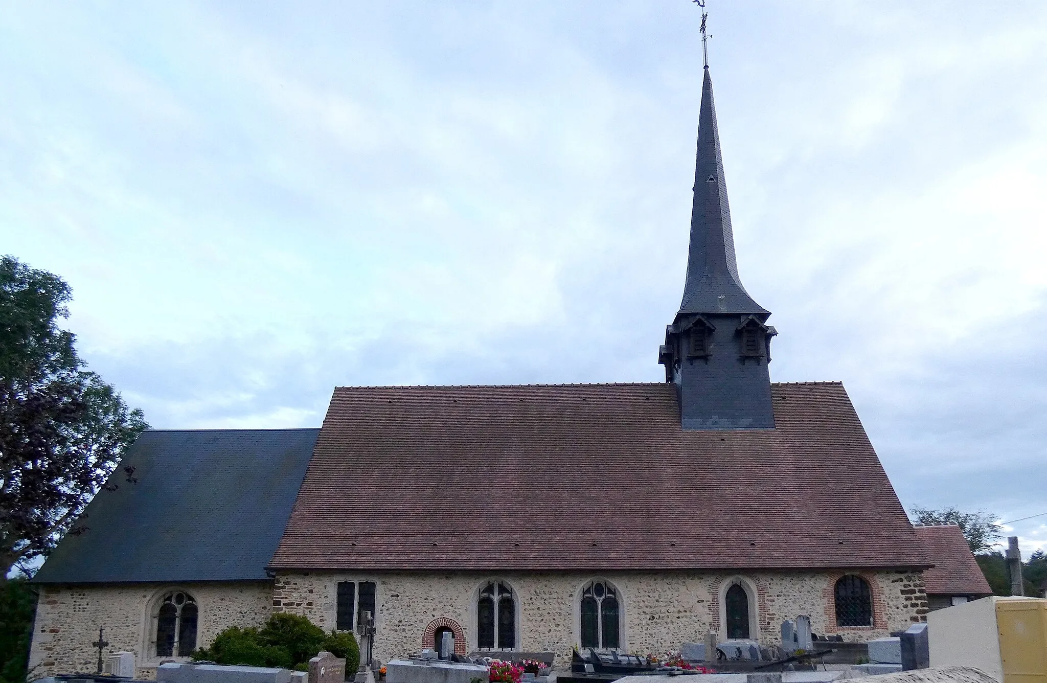 Photo showing: Bocquencé (Normandie, France). L'église Saint-Martin.