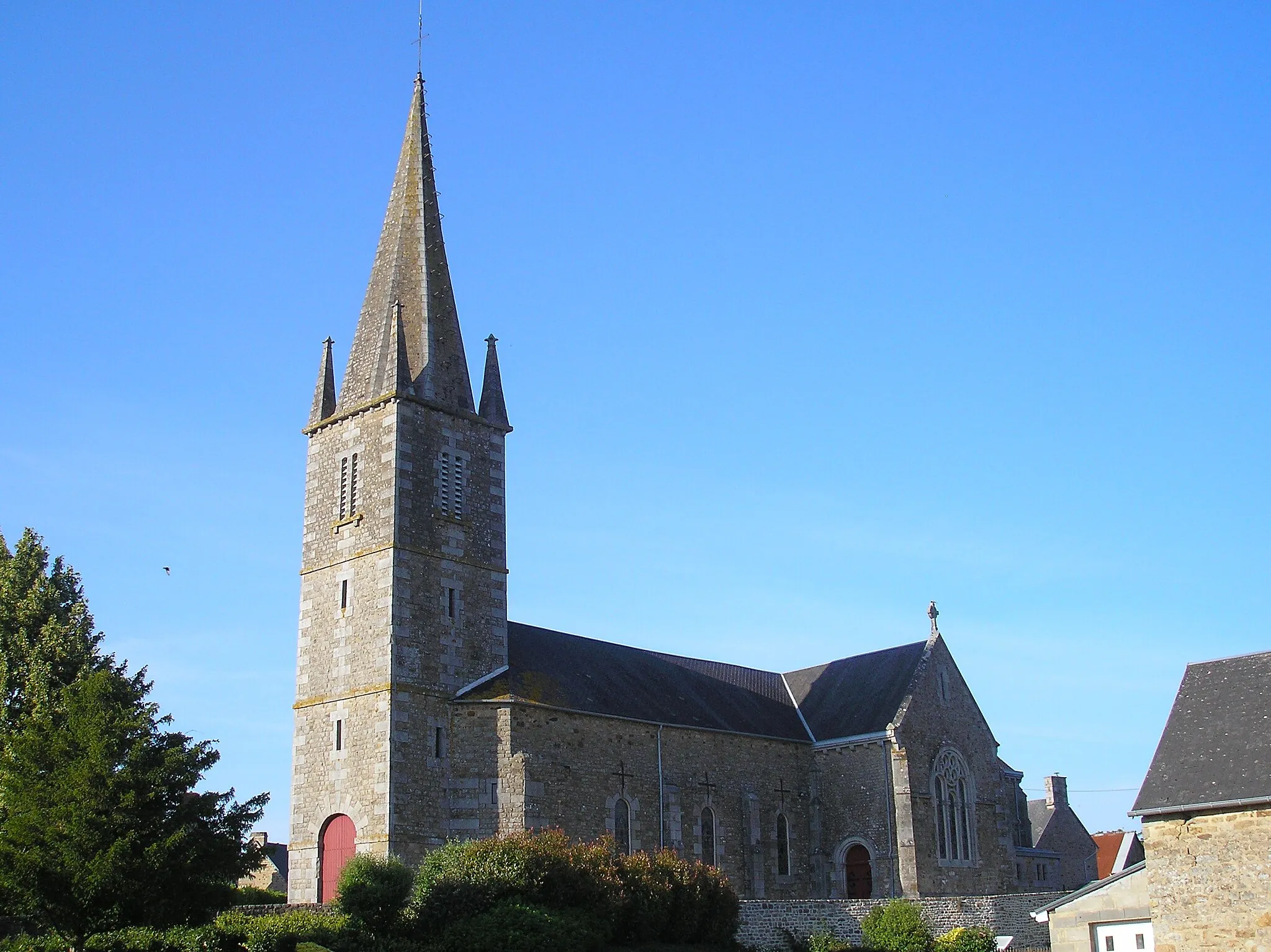 Photo showing: Marcilly (Normandie, France). L'église Saint-Martin.