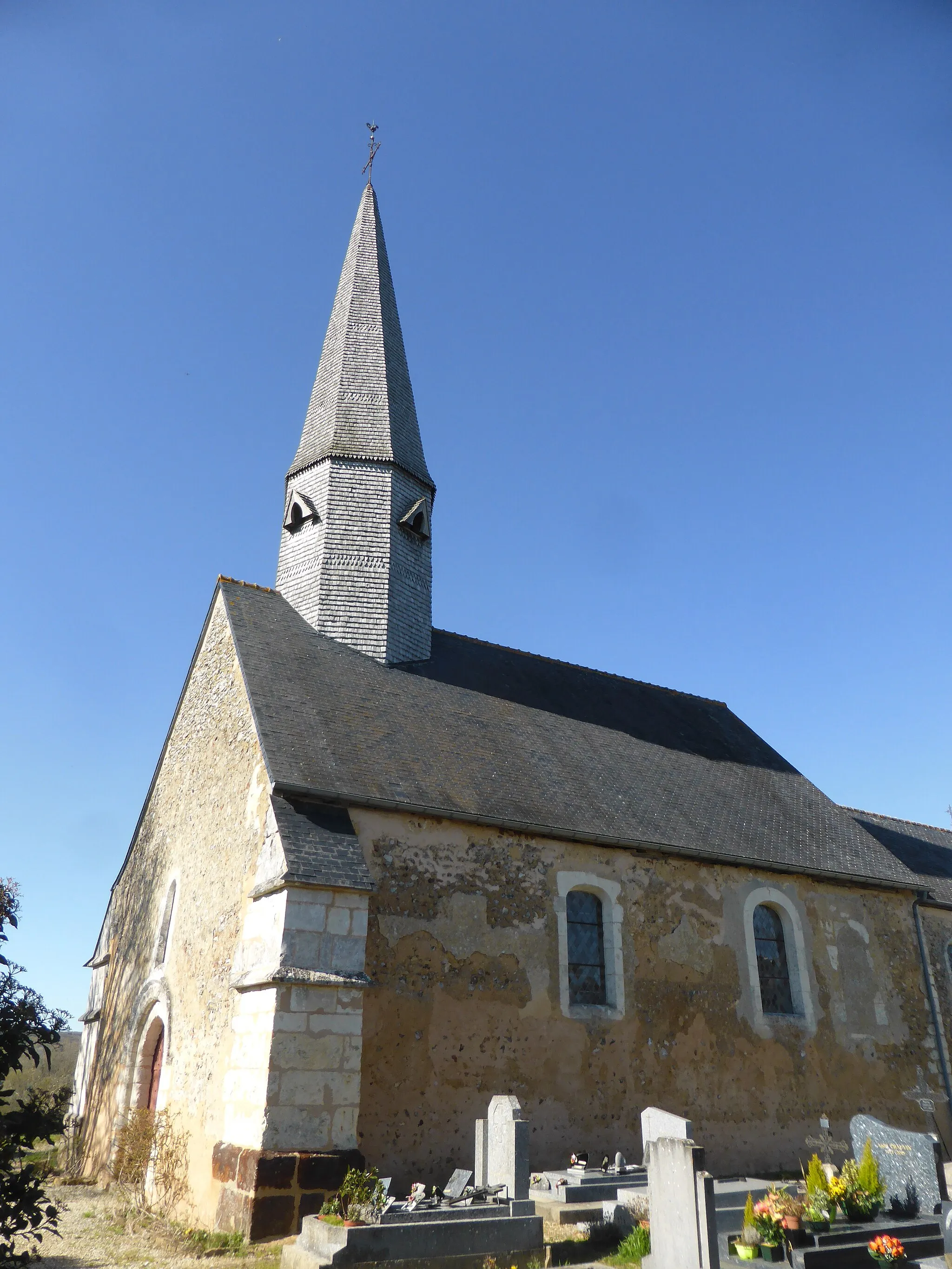 Photo showing: Église Saint-Jean-Baptiste de Monceaux-au-Perche, dans l'Orne.