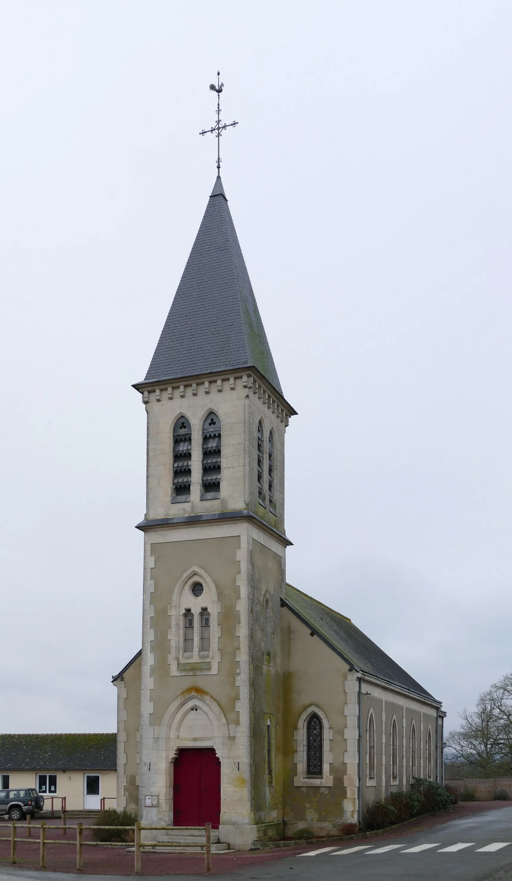 Photo showing: Saint-Martin's church in Ménil-Erreux (Orne, Normandie, France).