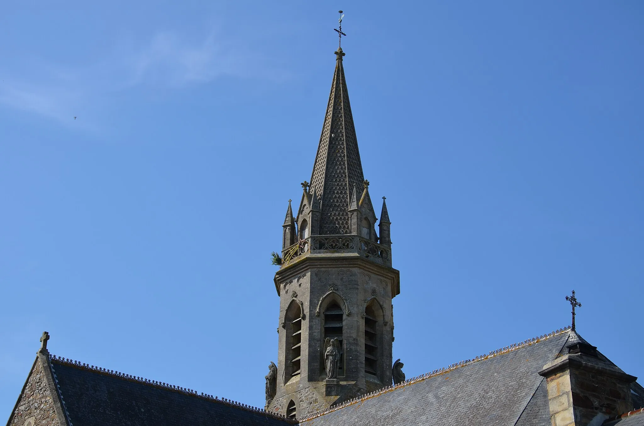 Photo showing: Clocher de l'église Notre-Dame-des-Anges de Le Vrétot.