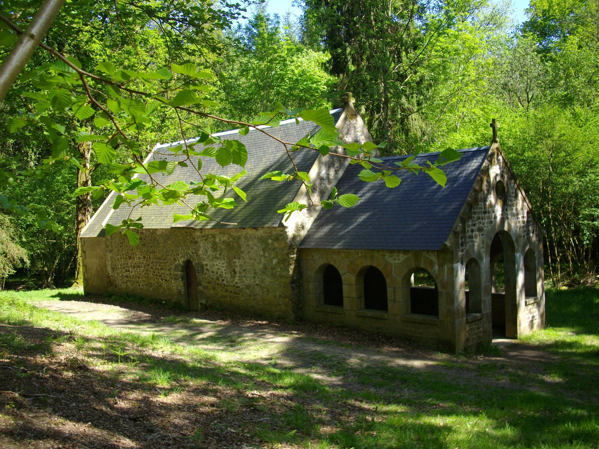 Photo showing: Saint-Antoine Chapel, Magny-le-Désert (Andaines forest, Basse-Normandie, France)