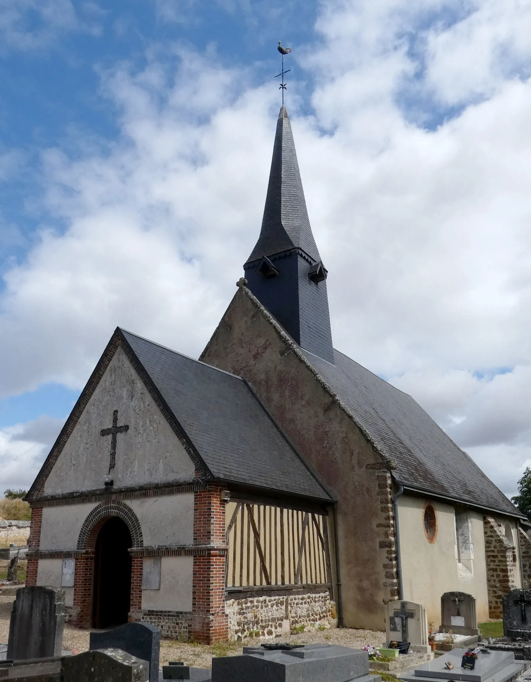 Photo showing: Saint-Antonin-de-Sommaire (Normandie, France). L'église Saint-Antonin.