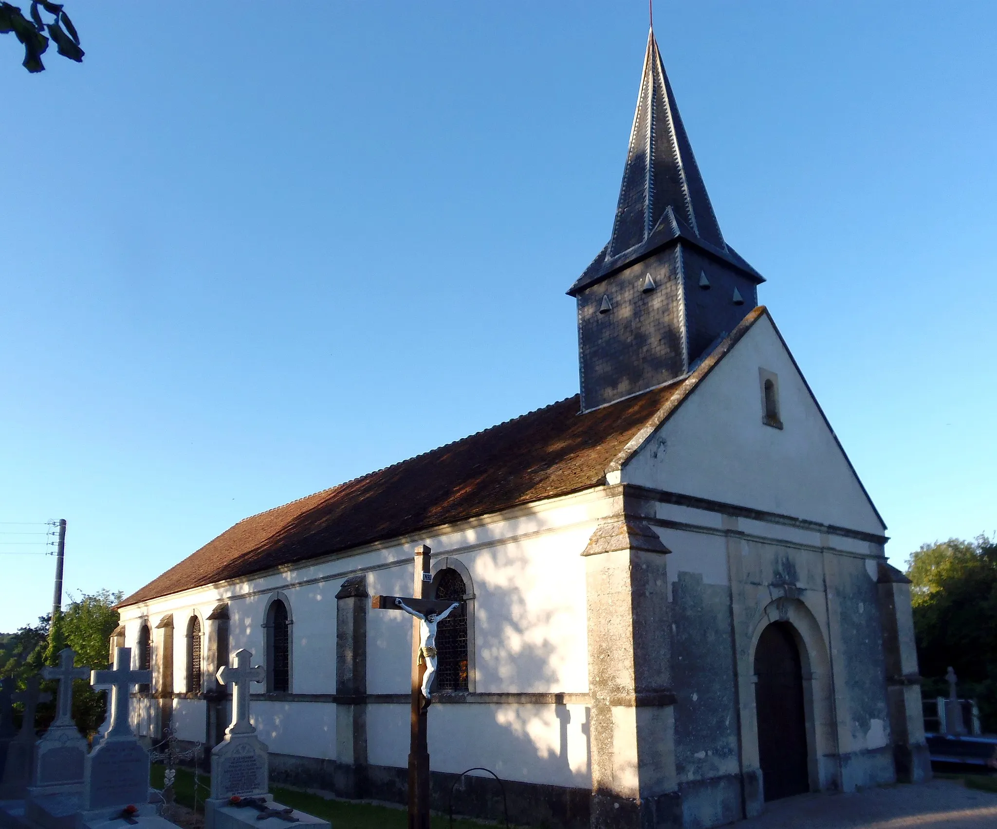 Photo showing: Mont-Ormel (Normandie, France). L'église Notre-Dame.