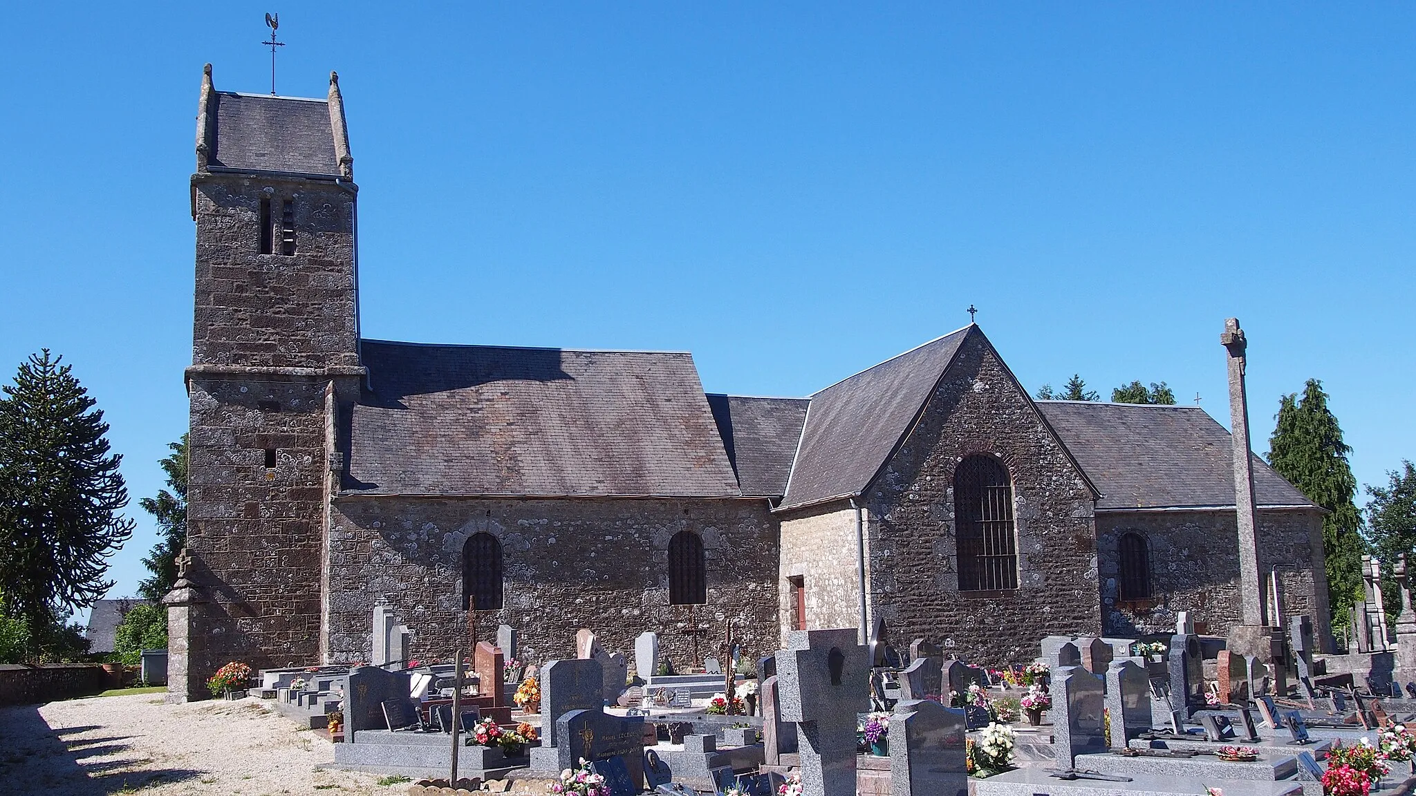 Photo showing: Boisyvon (Normandie, France). L'église Saint-Pierre.