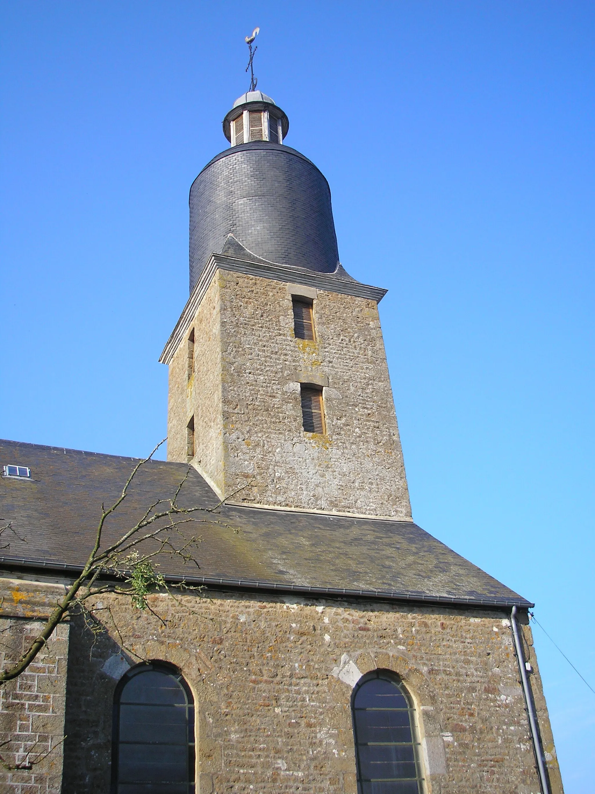 Photo showing: Putanges-Pont-Écrepin (Normandie, France). L'église Saint-Ouen de Pont-Écrepin.