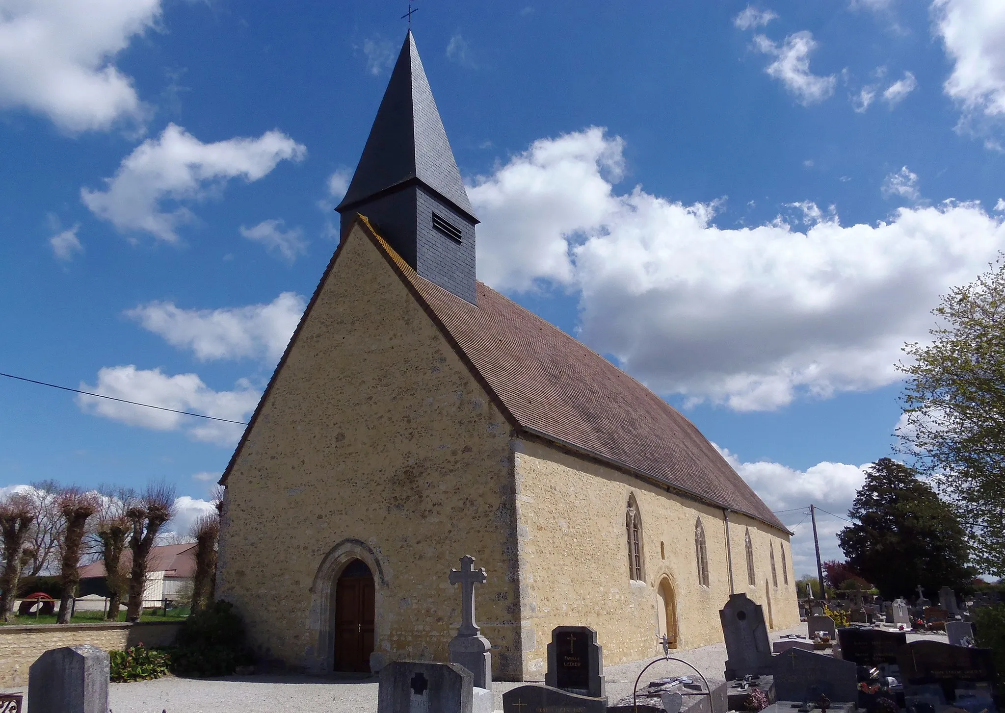 Photo showing: Aunou-sur-Orne (Normandie, France). L'église Sainte-Eulalie.