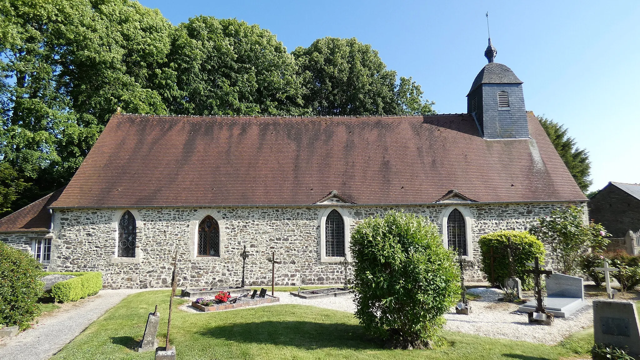 Photo showing: Rapilly (Normandie, France). L'église Saint-Quentin.