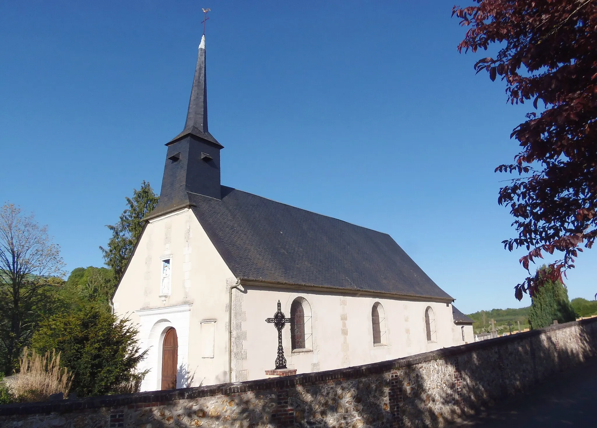Photo showing: La Vespière (Normandie, France). L'église Saint-Ouen.