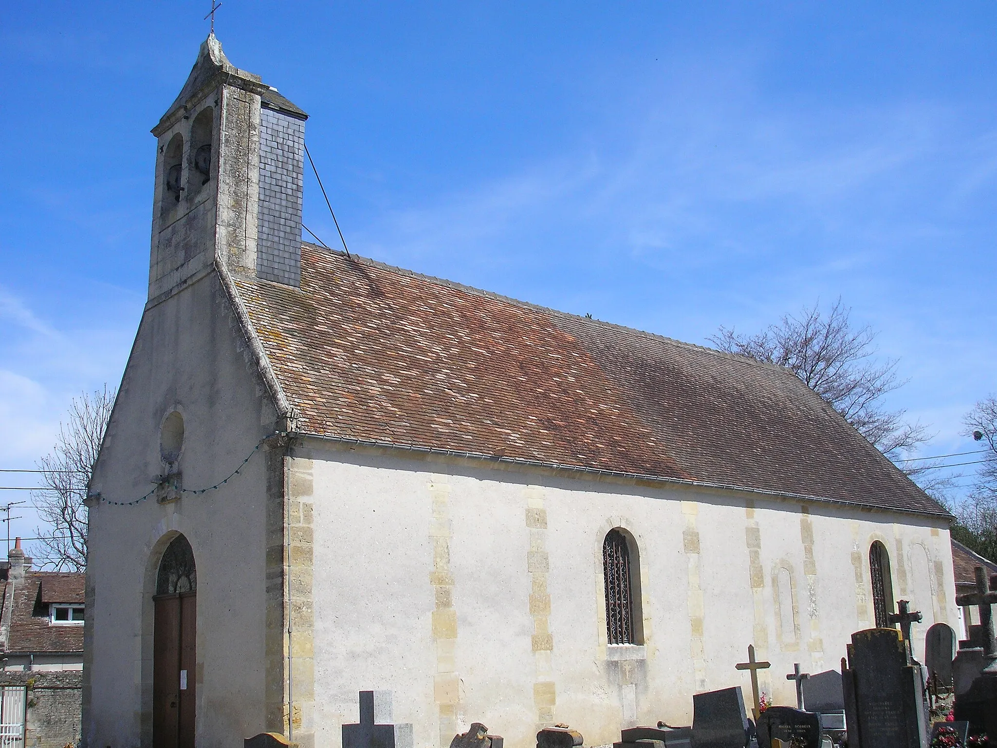 Photo showing: Sallenelles (Normandie, France). L'église de l'Assomption-de-Notre-Dame.