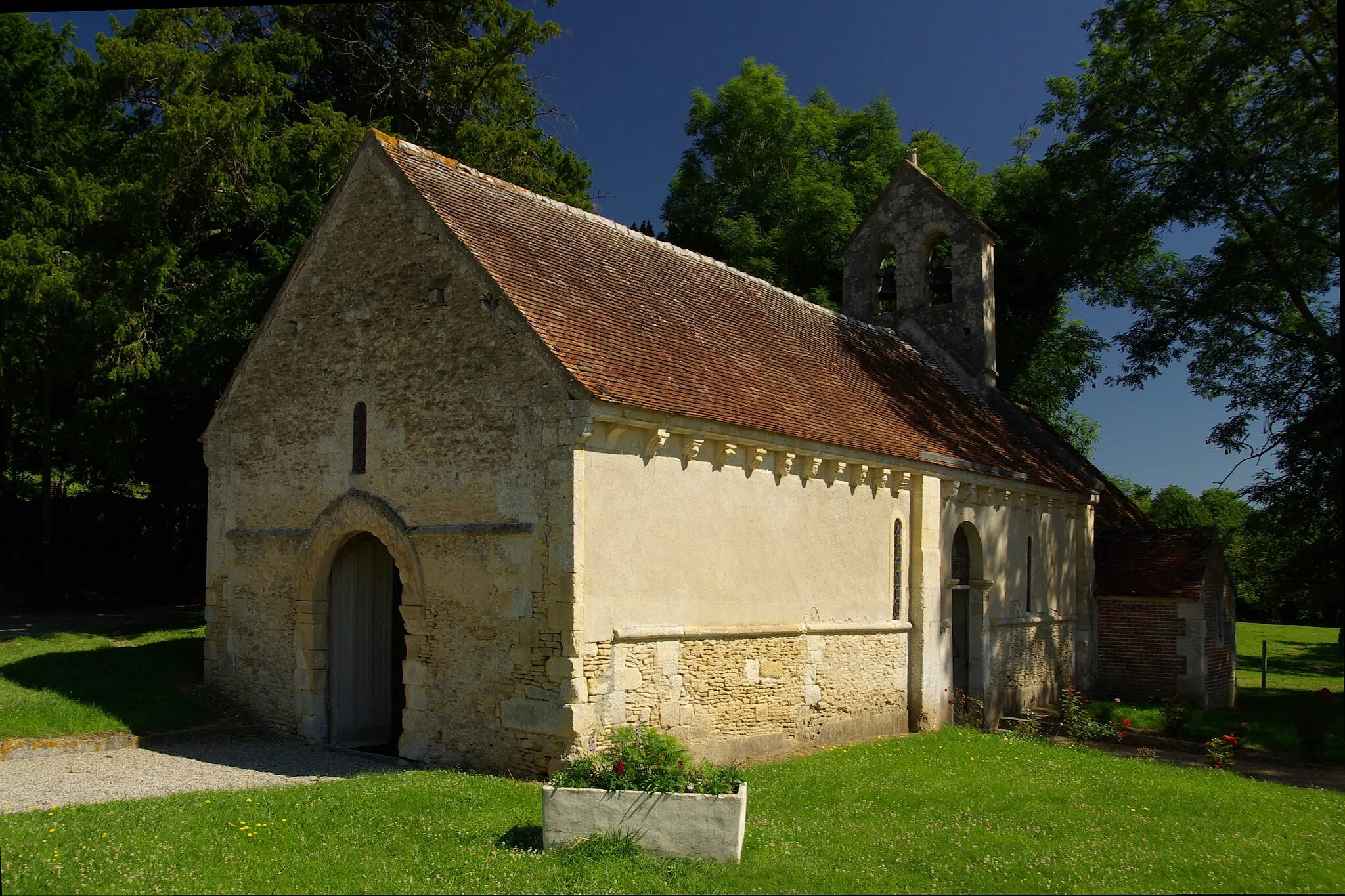 Photo showing: Chapelle Saint Anne (1050) située au lieu-dit Sainte-Anne-d'Entremont, commune de Bernières d'Ailly, Calvados