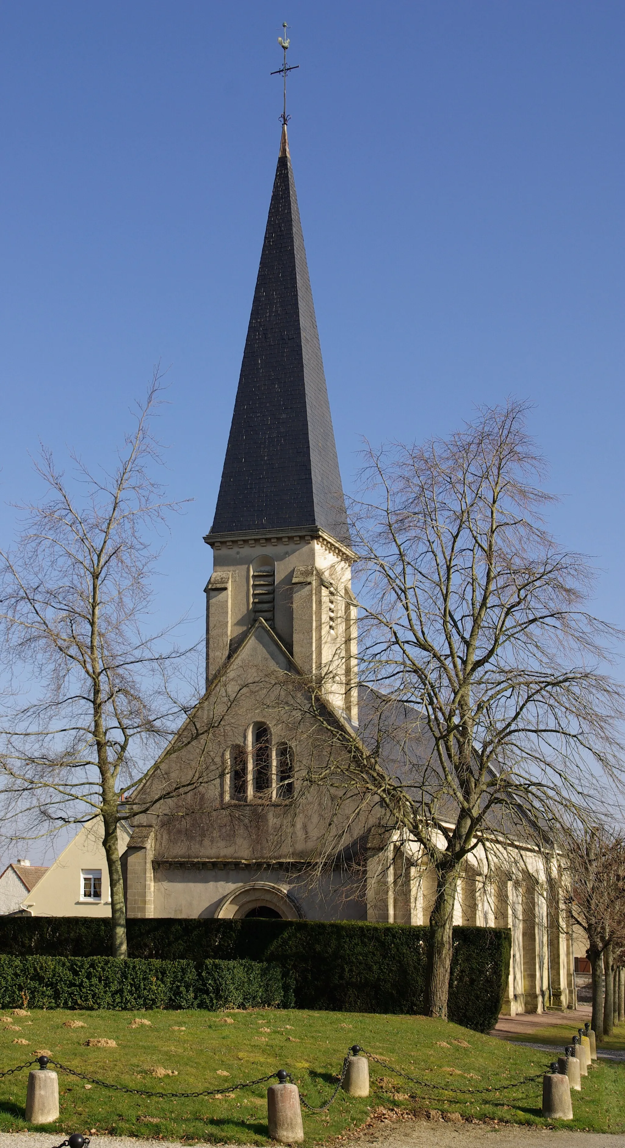 Photo showing: The church of Garcelles-Secqueville