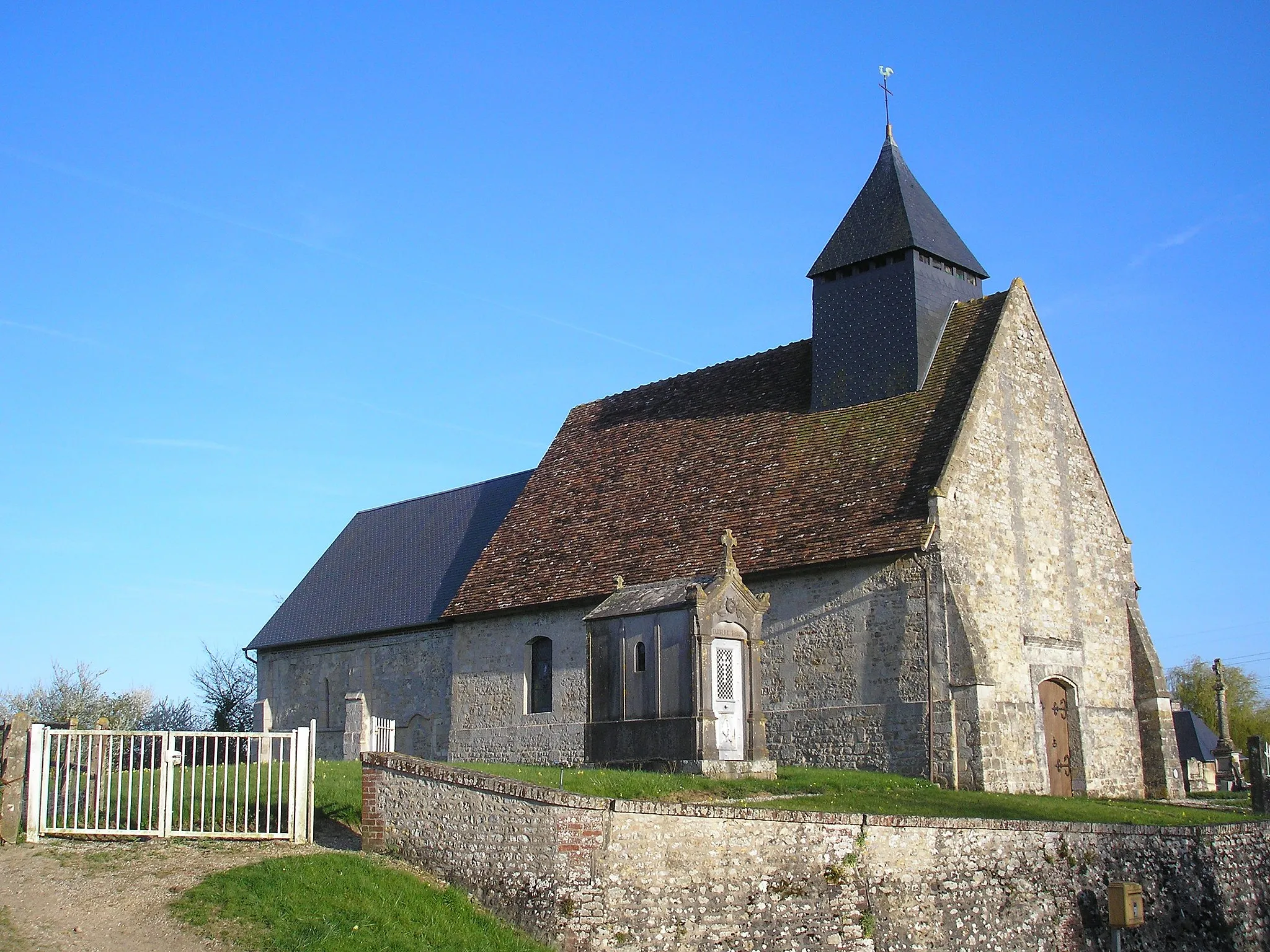 Photo showing: Gerrots (Normandie, France). L'église Saint-Martin.