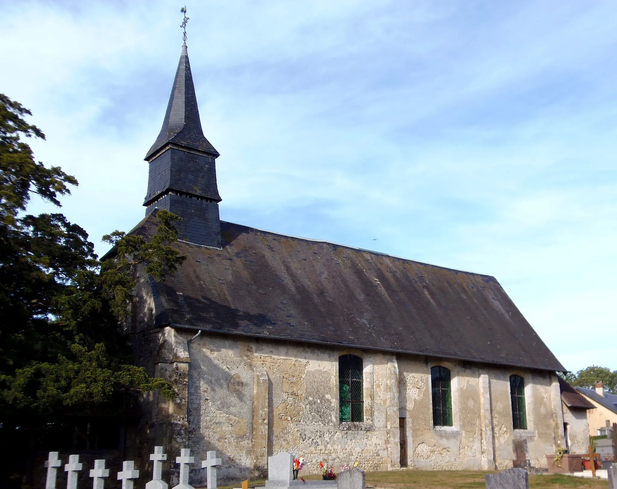 Photo showing: La Boissière (Normandie, France). L'église Notre-Dame.
