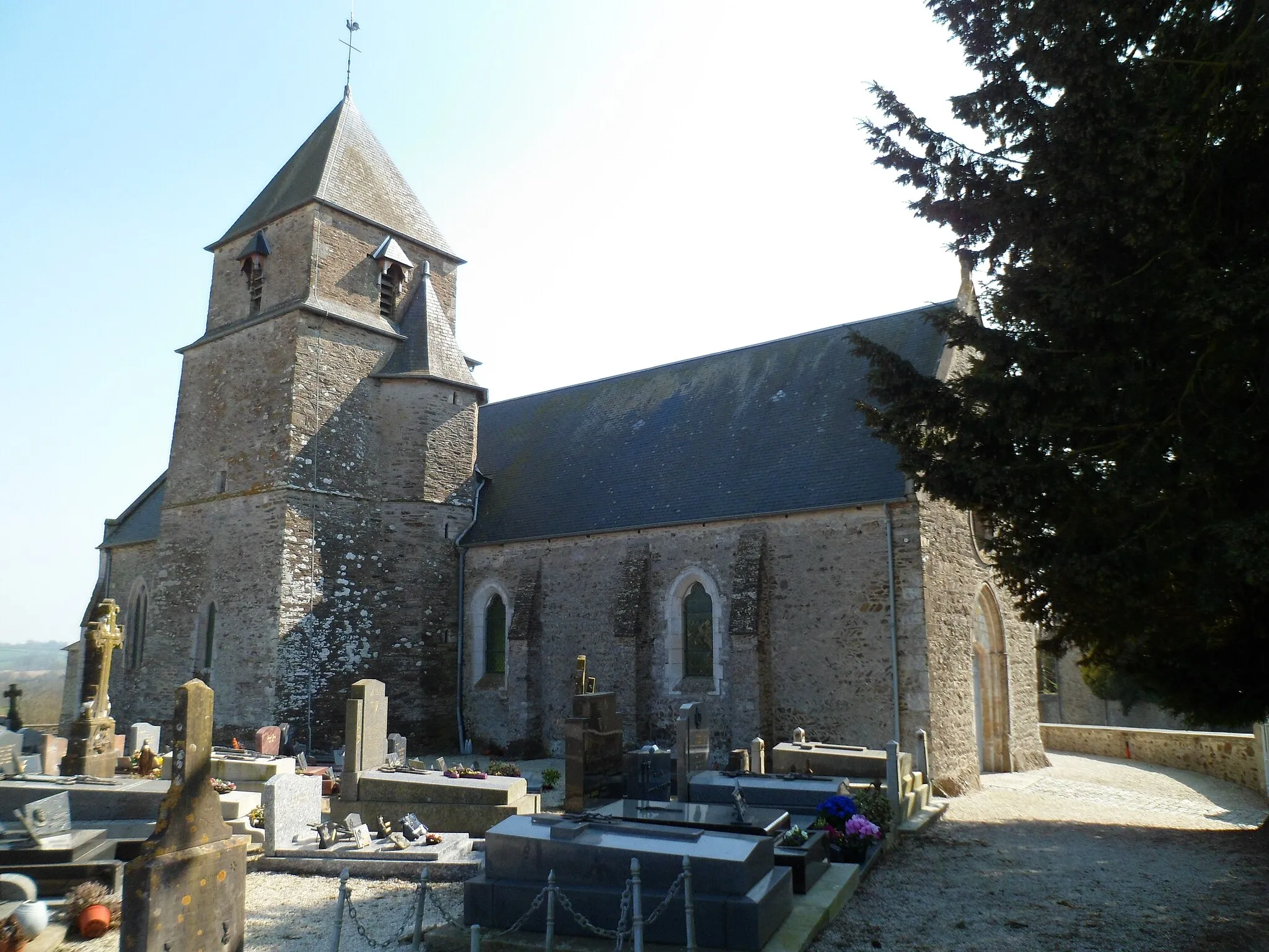 Photo showing: Église Saint-Ébremond de fr:Saint-Ébremond-de-Bonfossé