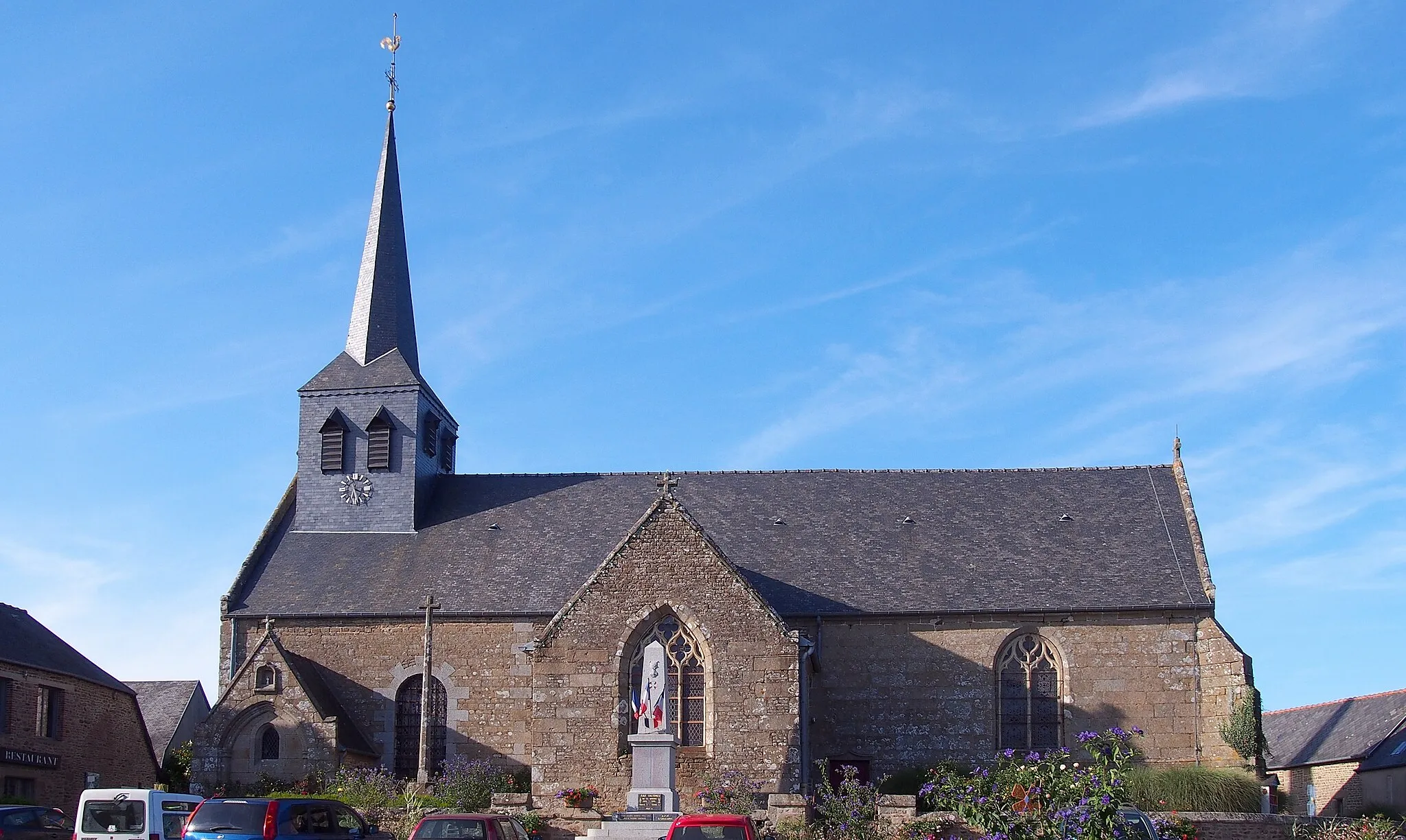 Photo showing: Mellé (Bretagne, France). L'église Saint-Martin.