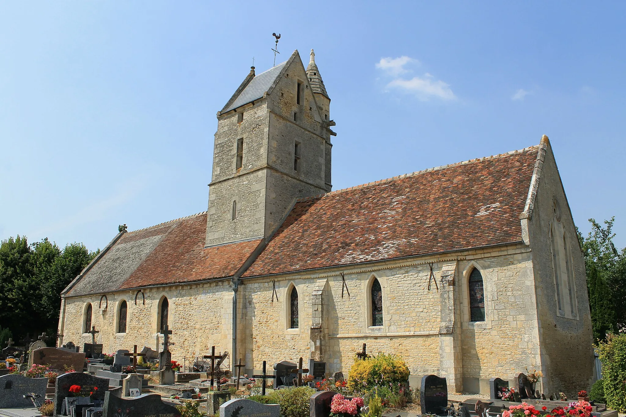 Photo showing: Église Saint-Jean-Baptiste à Olendon (Calvados)
