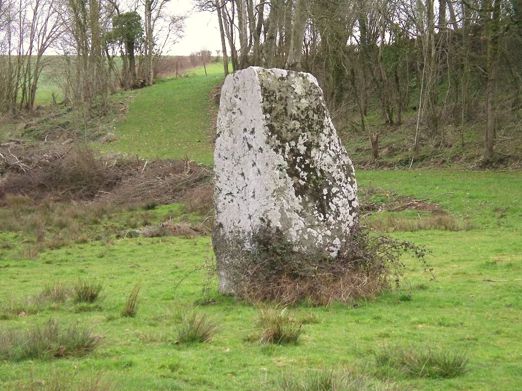 Photo showing: Menhir de la Hauberie (Ussy / Calvados)