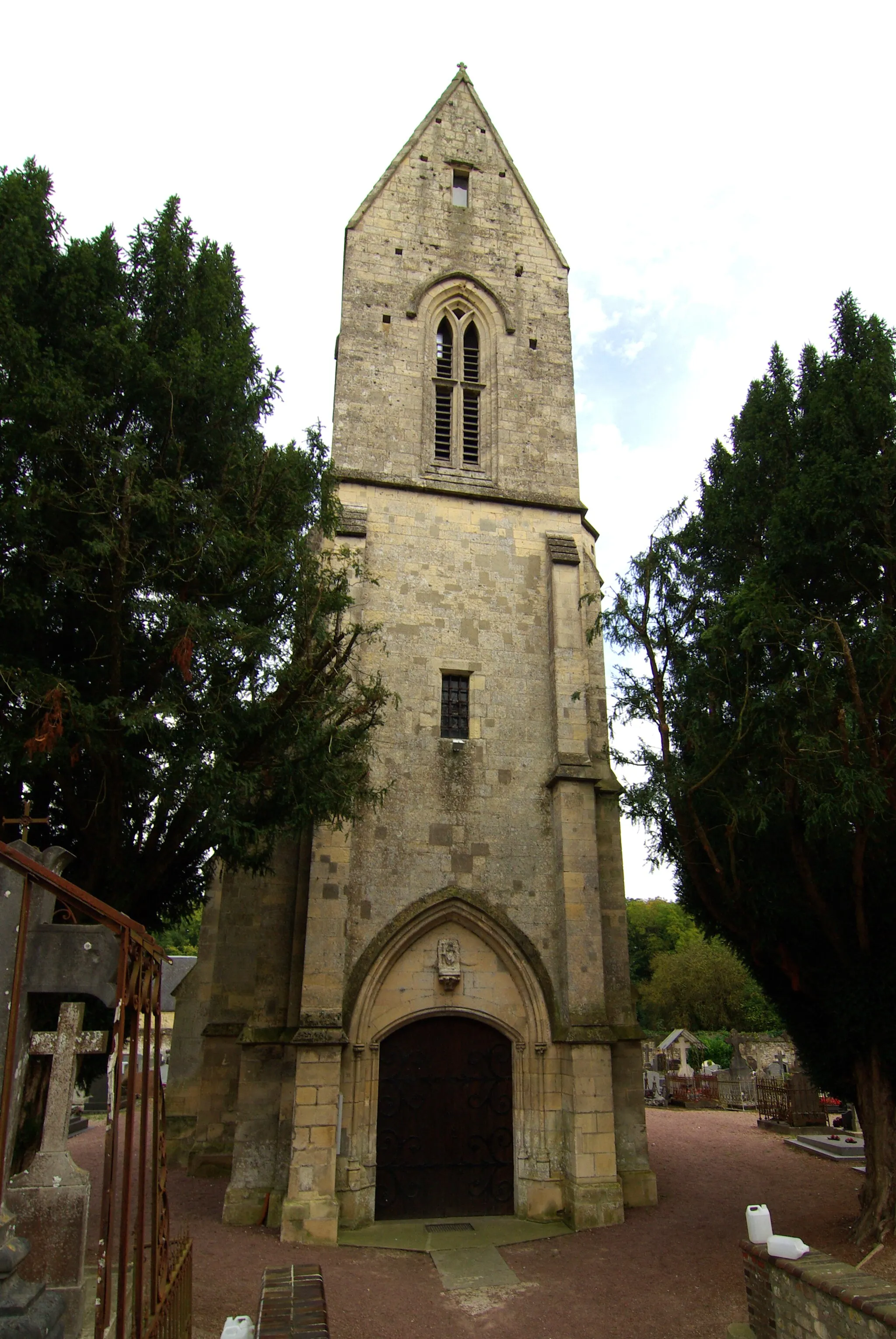 Photo showing: Le clocher classé de l'église Saint François des Odon à Louvigny 14.