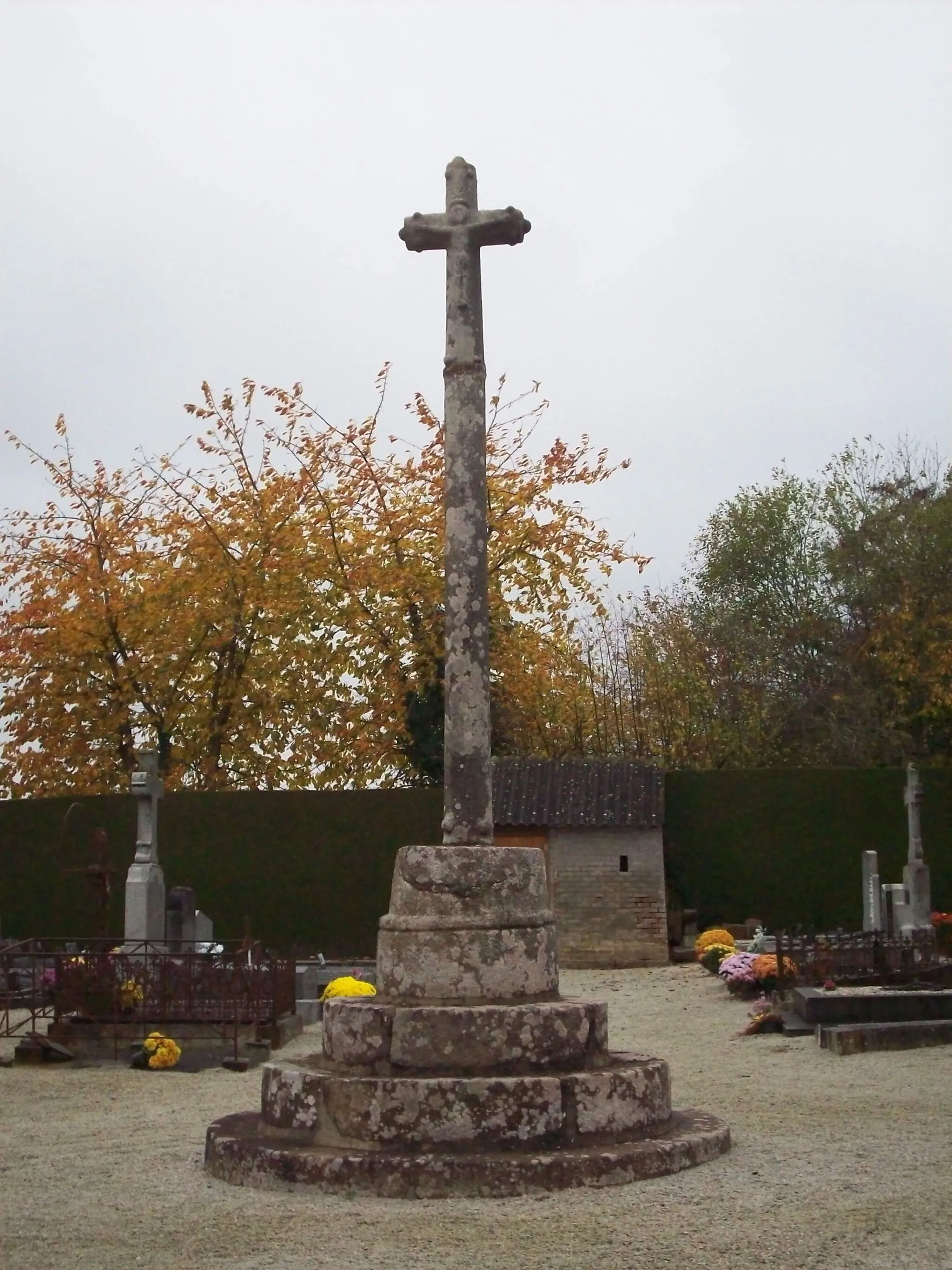 Photo showing: Croix du cimetière de Geneslay.