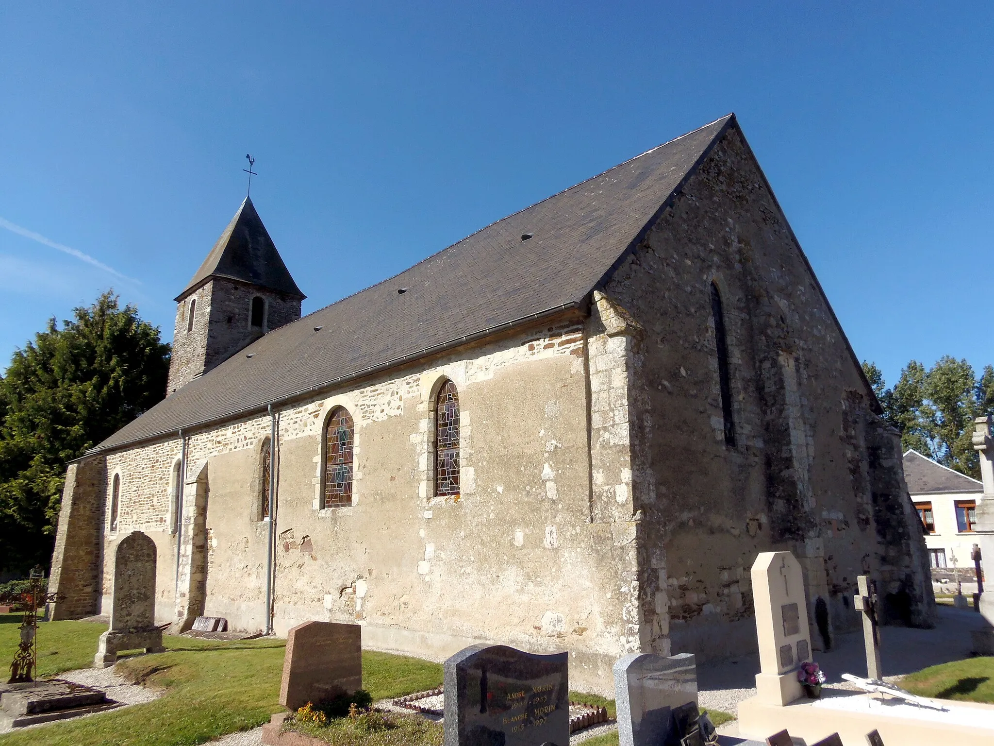 Photo showing: Saint-Amand (Normandie, France). L'église Saint-Symphorien de Saint-Symphorien-les-Buttes.