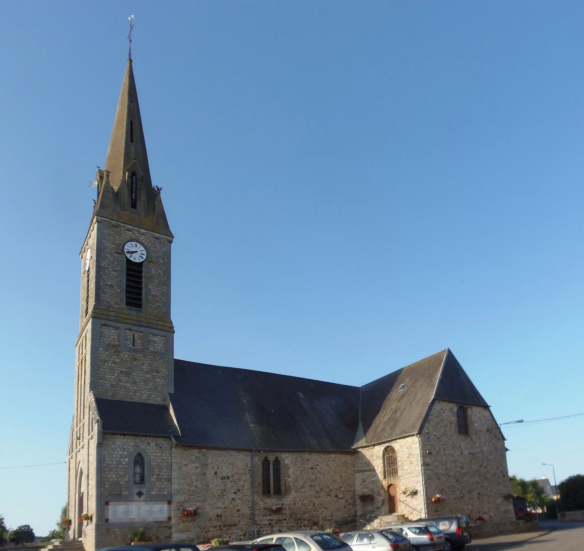 Photo showing: Saint-Georges-de-Rouelley (Normandie, France). L'église Saint-Georges.