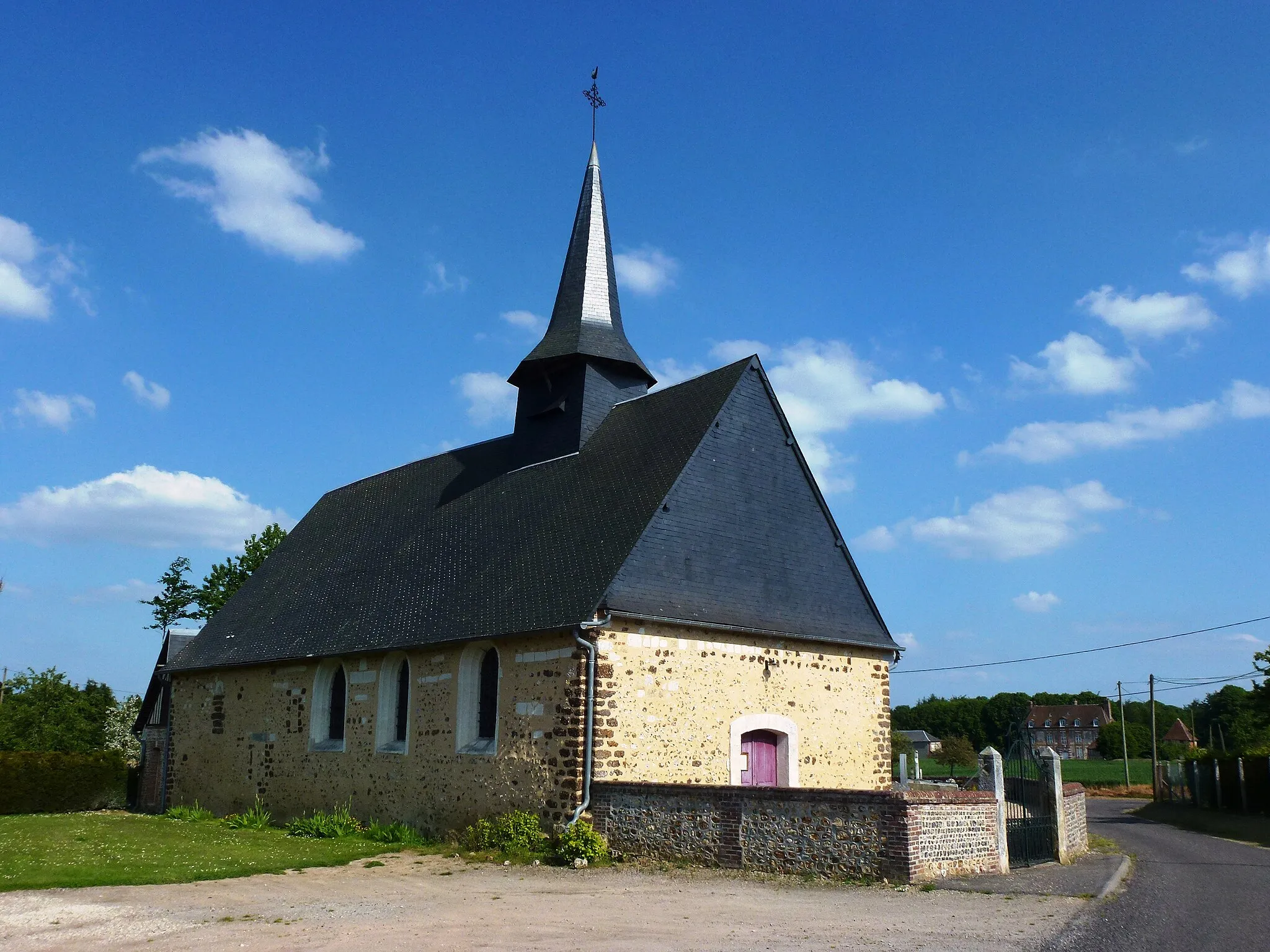 Photo showing: Caorches-Saint-Nicolas (Eure, Fr) église Saint-Martin - IA00018114