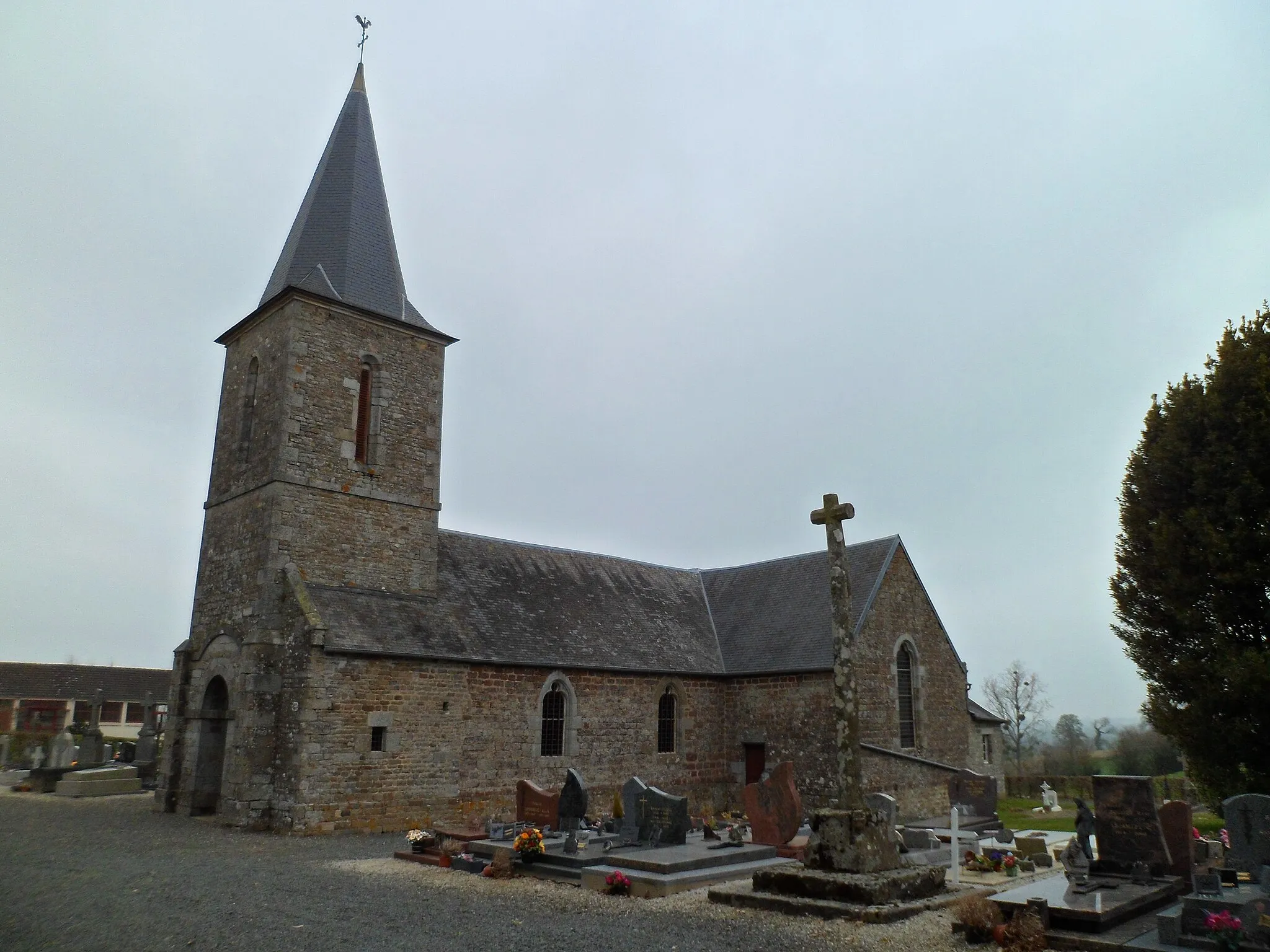 Photo showing: Église Saint-Pierre de fr:Maupertuis (Manche)