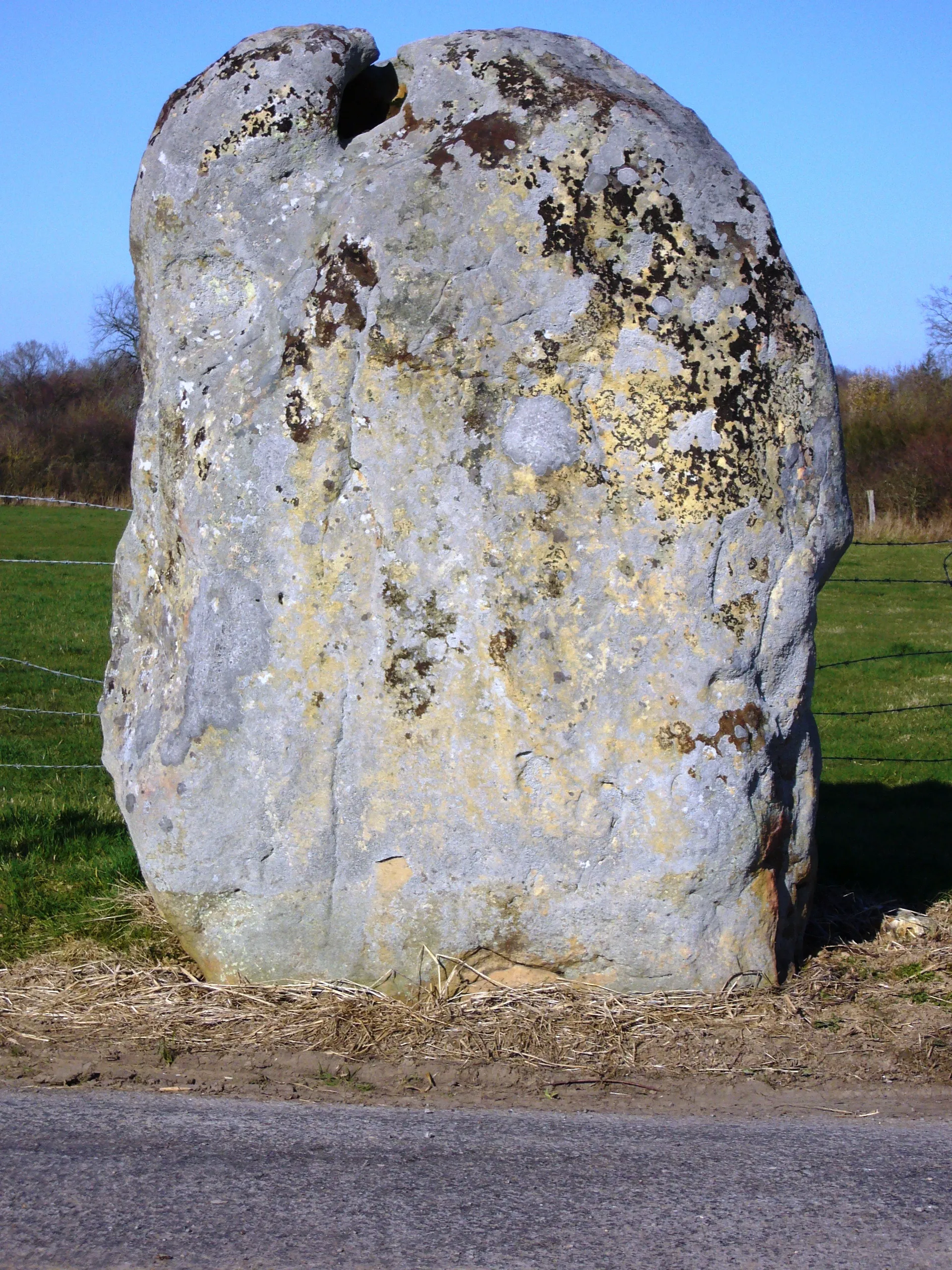 Photo showing: Menhir at Landepéreuse, Normandy