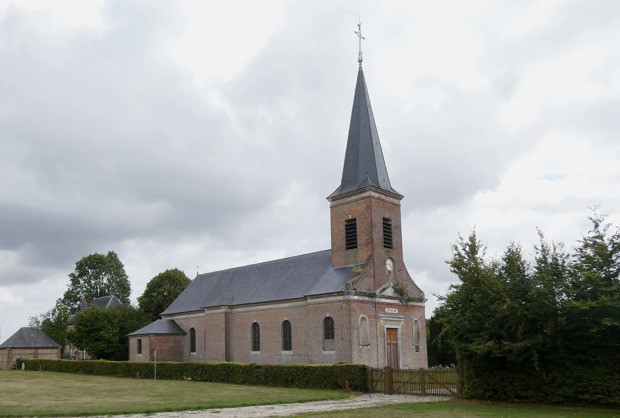 Photo showing: Avernes-Saint-Gourgon (Normandie, France). L'église Saint-Gourgon.