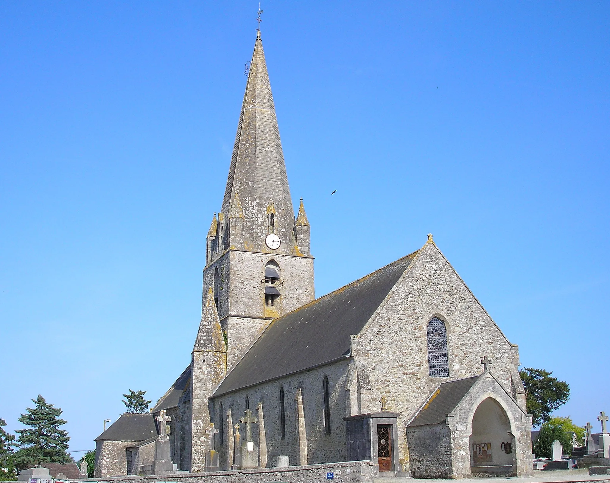 Photo showing: Quettreville-sur-Sienne (Normandie, France). L'église.