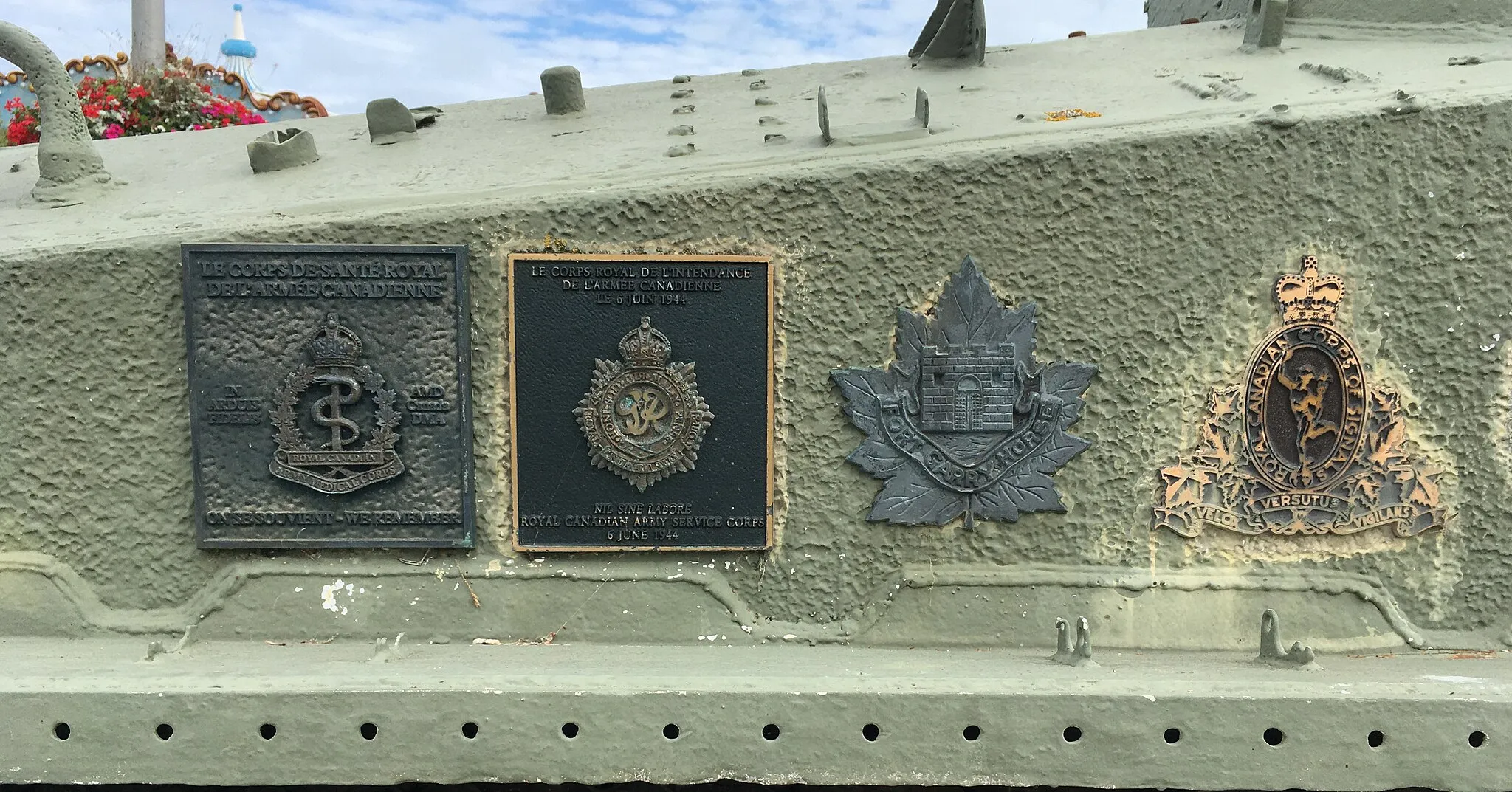 Photo showing: Coats of arms on the right side of the tank