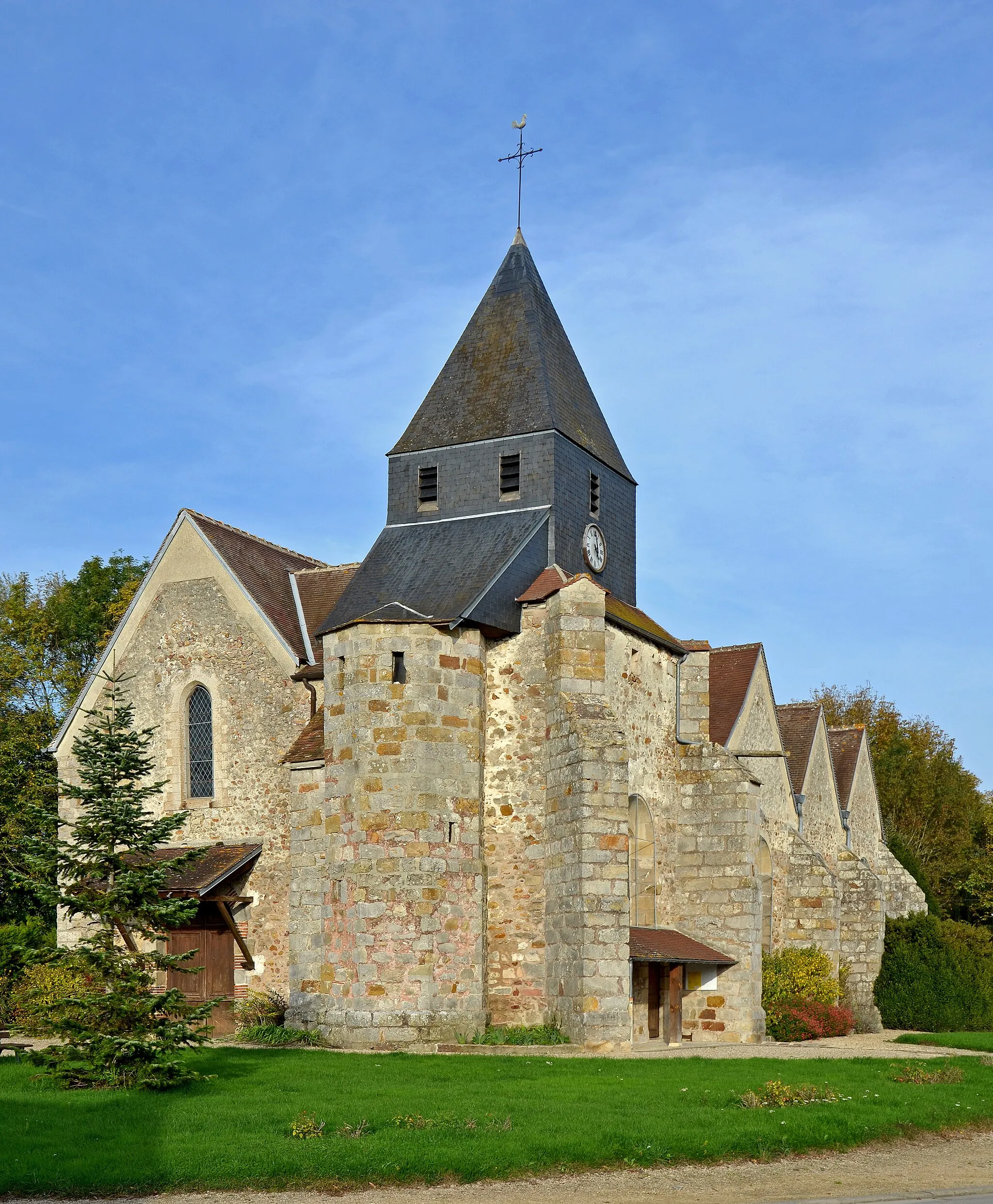Photo showing: Église Saint-Aignan de Villiers-sur-Seine. (Seine-et-Marne, Ile de France)