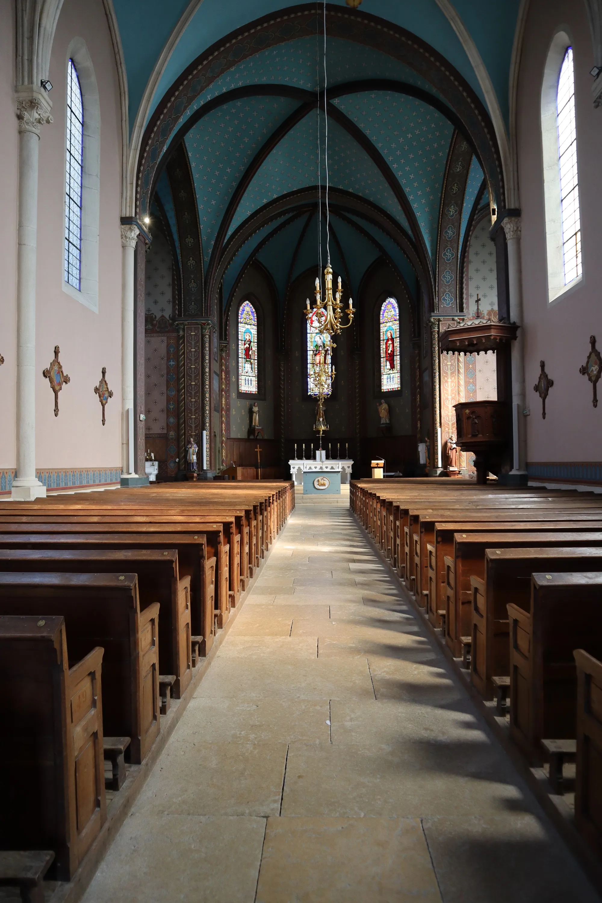 Photo showing: Intérieur de l'église Saint-Laurent de Beire-le-Châtel (Côte-d'Or).