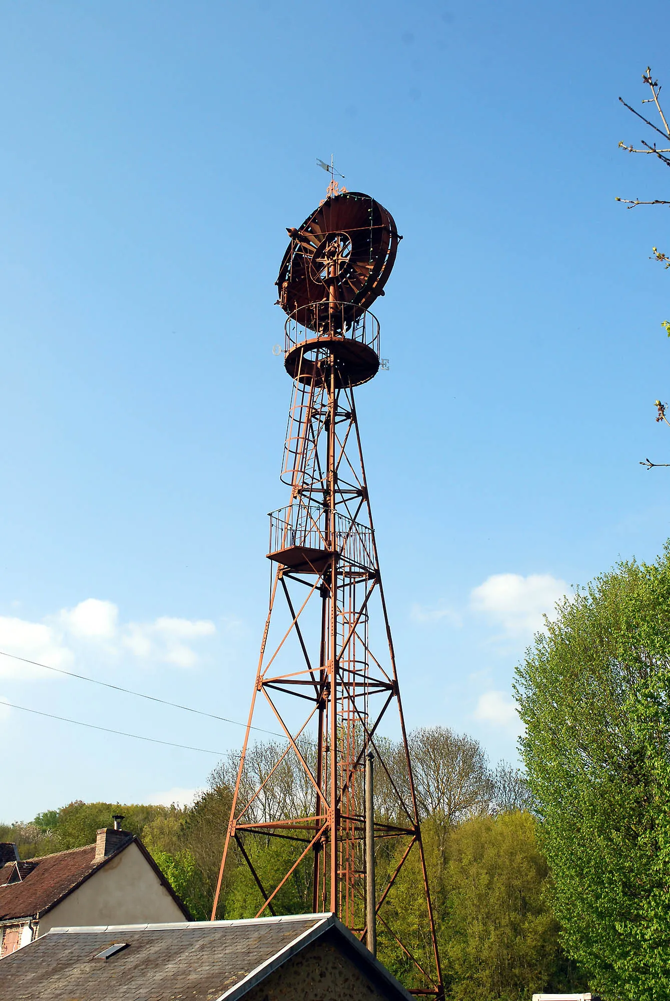 Photo showing: Eolienne de Vaudeurs, de type Bollé (Yonne France)