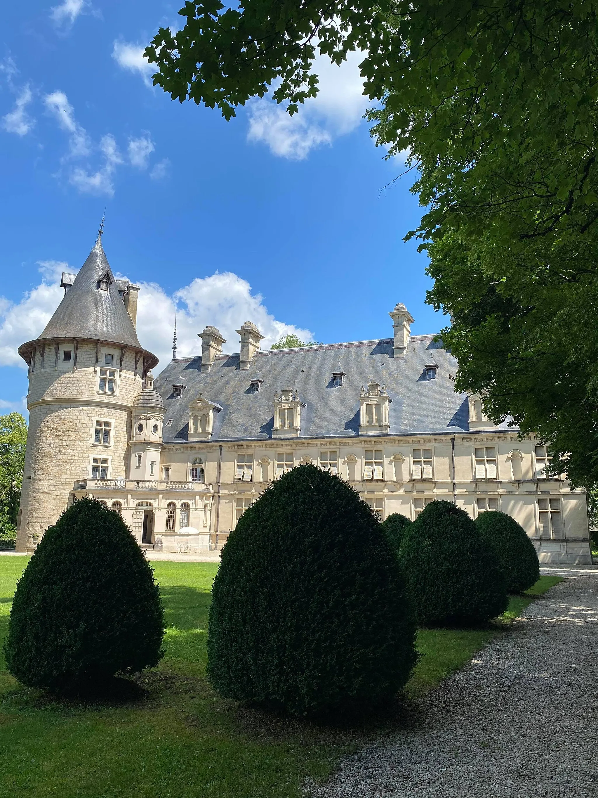 Photo showing: Cette photo représente la façade méridionale du château de Montigny-sur-Aube au soleil
