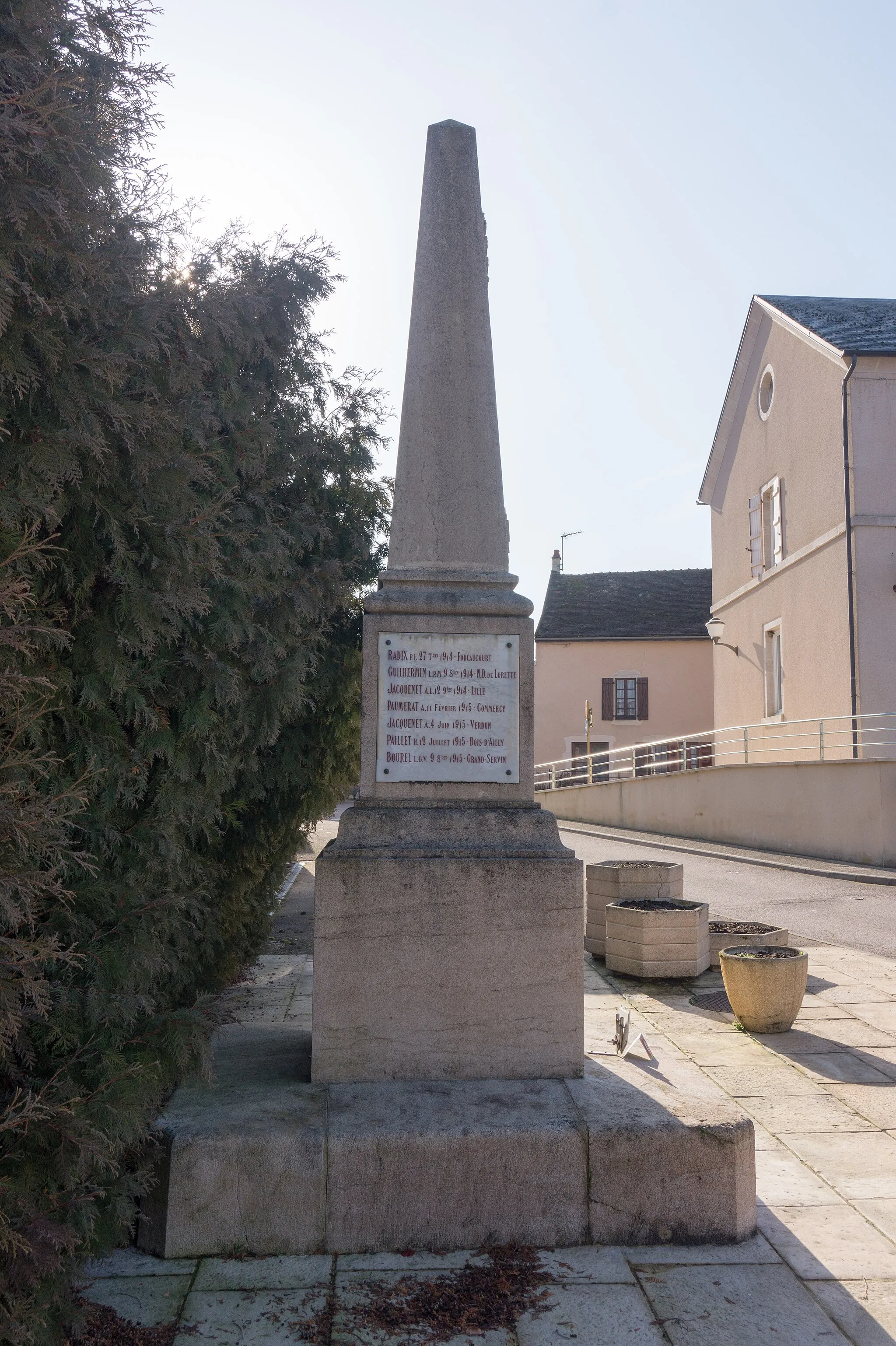 Photo showing: Monument aux morts de Pouillenay