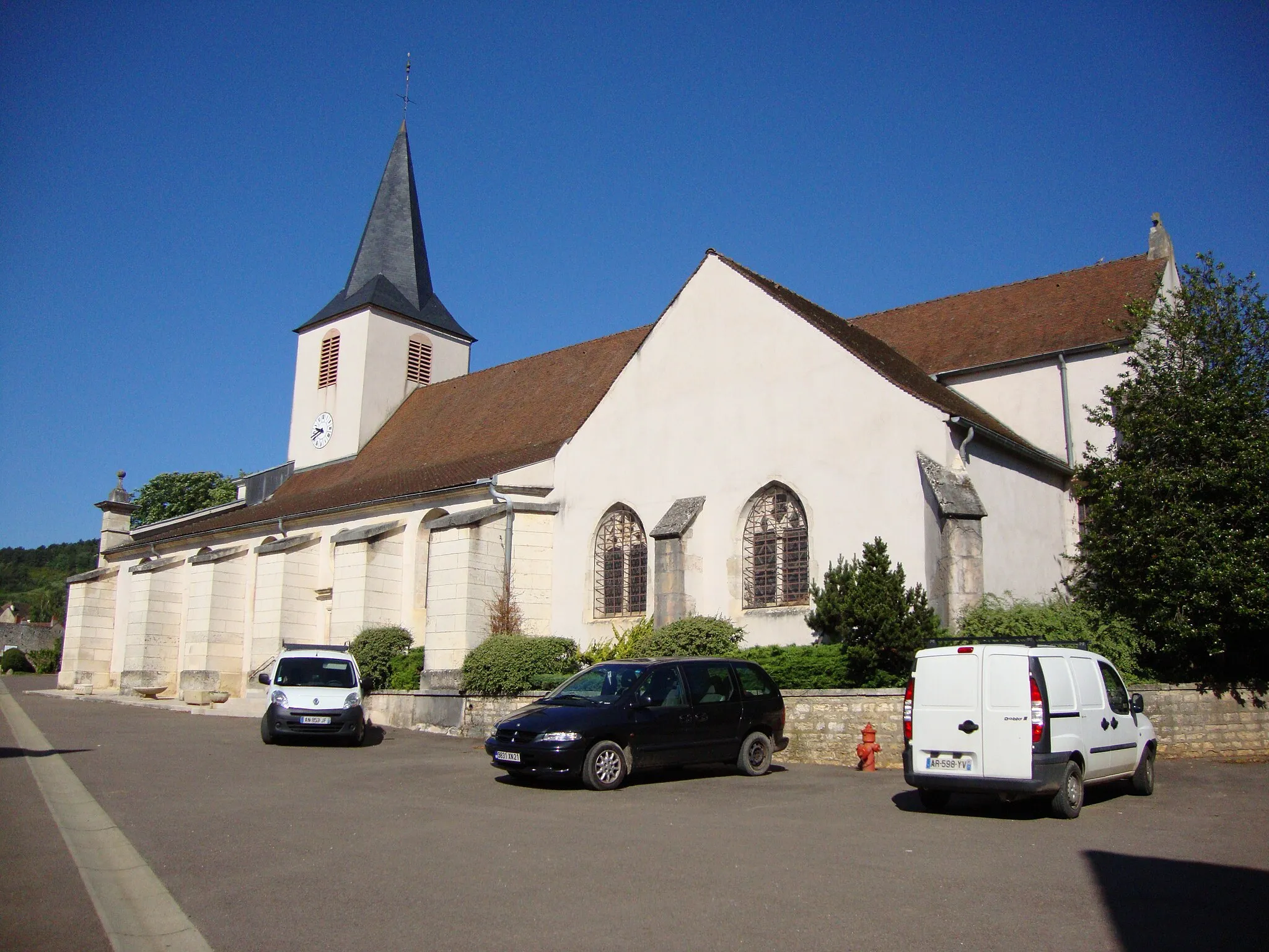 Photo showing: Chassagne-Montrachet(Côte-d'Or, Fr) church