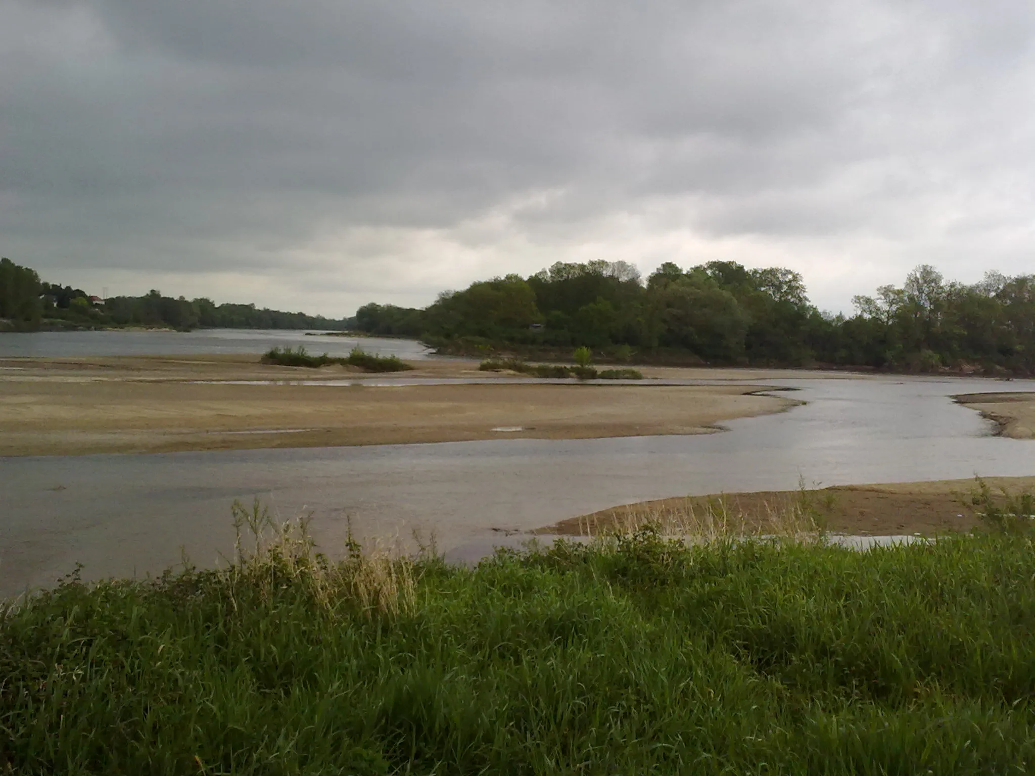 Photo showing: Vue du Bec d'Allier. Confluence de l'Allier et la Loire.